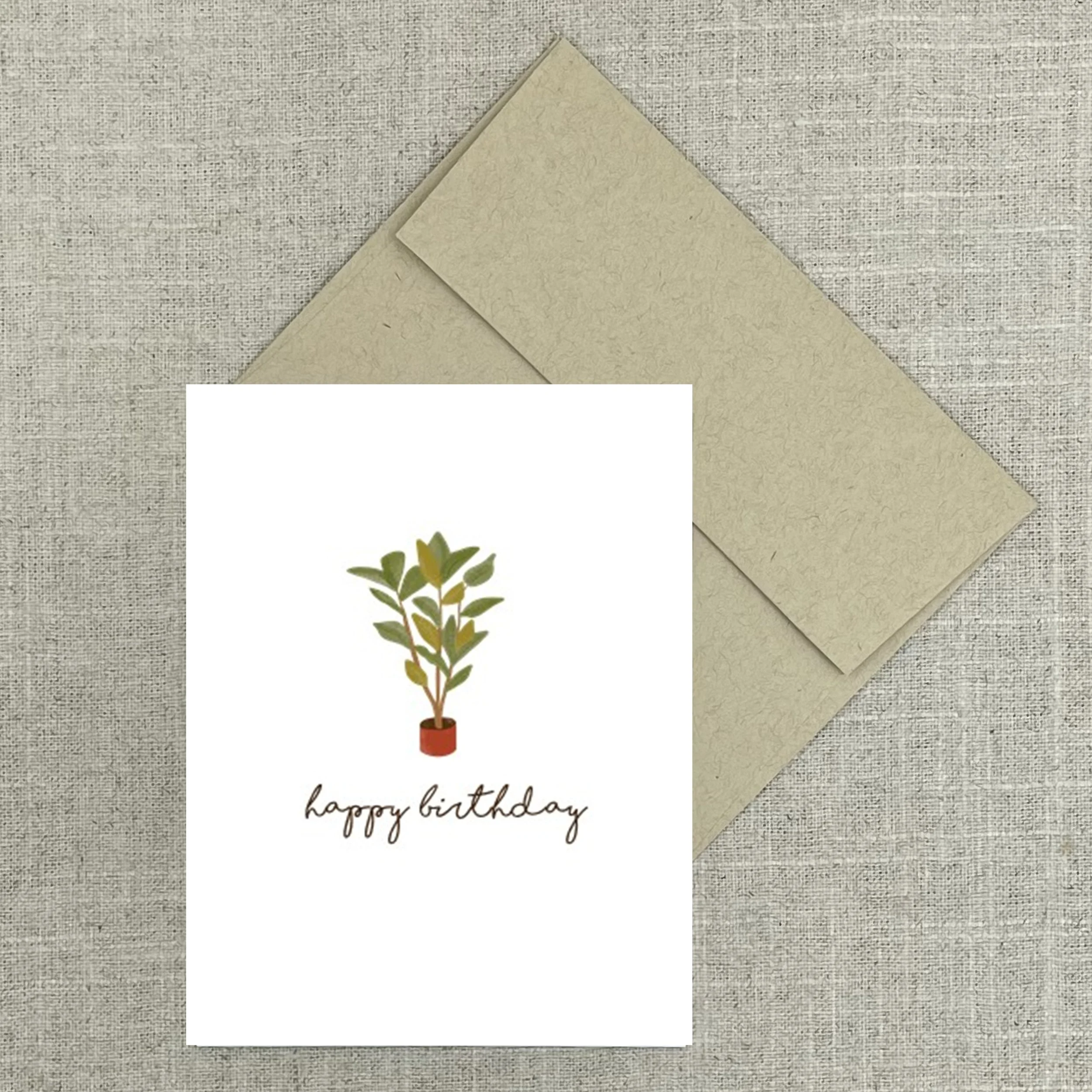 Greeting Card 7833 Potted Plant HB