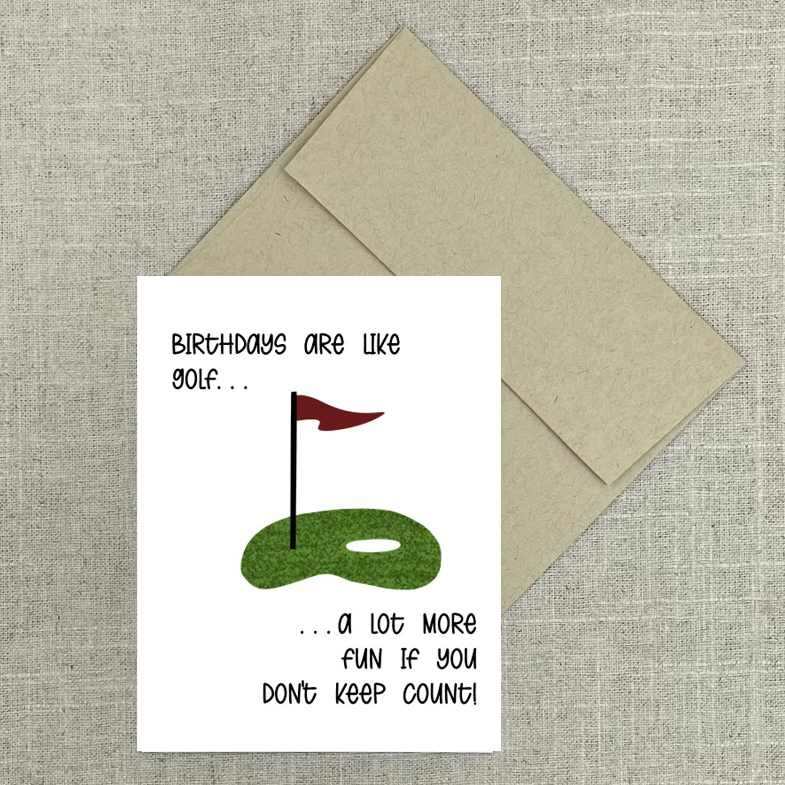 Greeting Card 2558 Golf Birthday