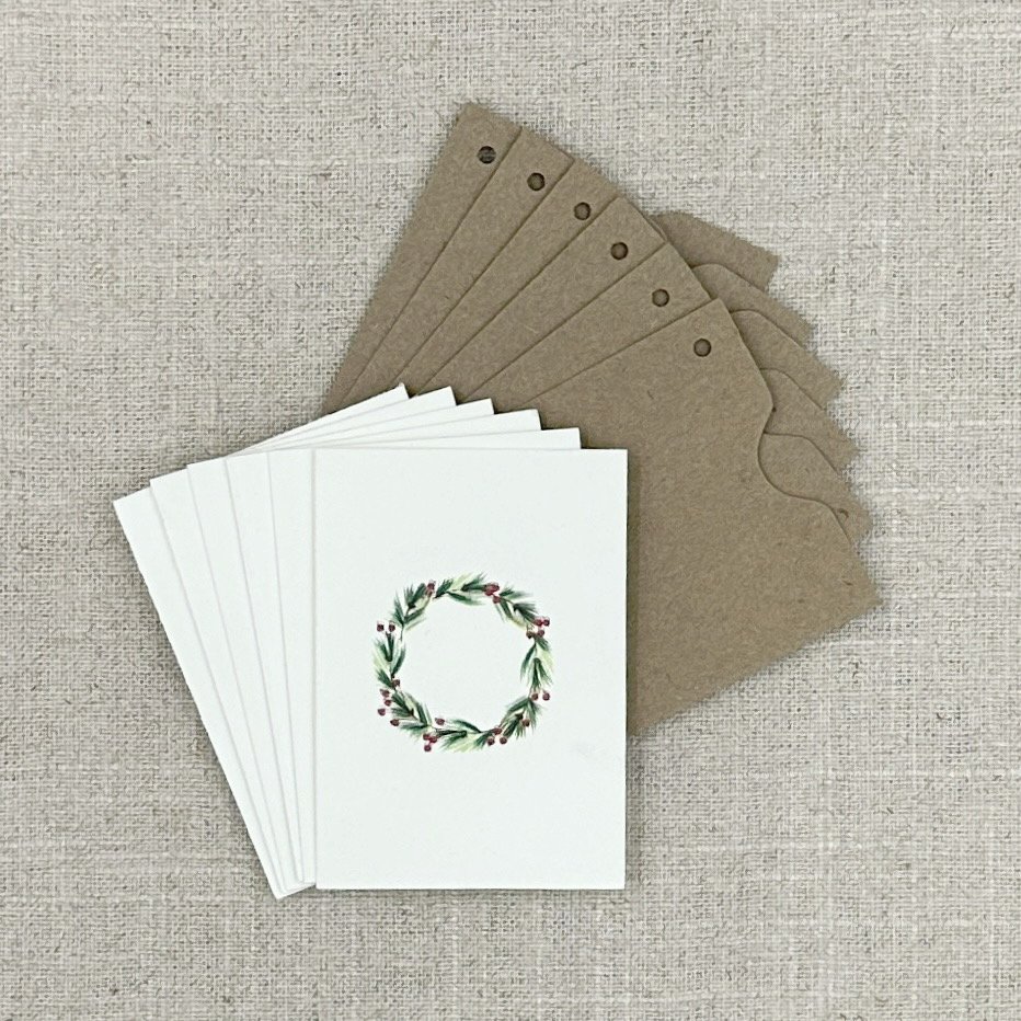 Mini Card Box 7088 Watercolor Wreath