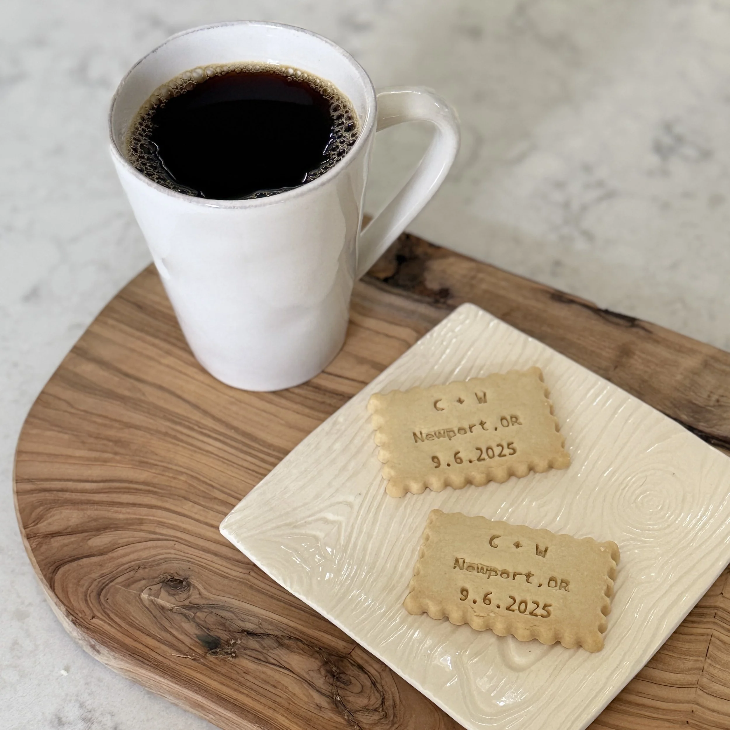 Yes!  Customized shortbread cookies make a fun party favor for the guests to enjoy during their downtime.  We can help you elevate your celebration through thoughtful touches that are special and edible! 