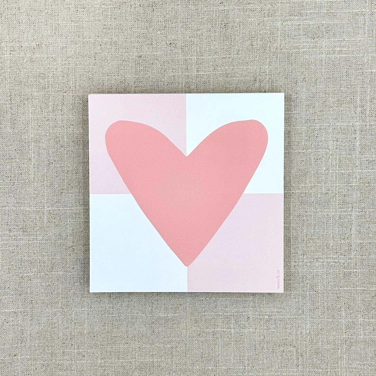 Note Pad 3512 Block Color Heart