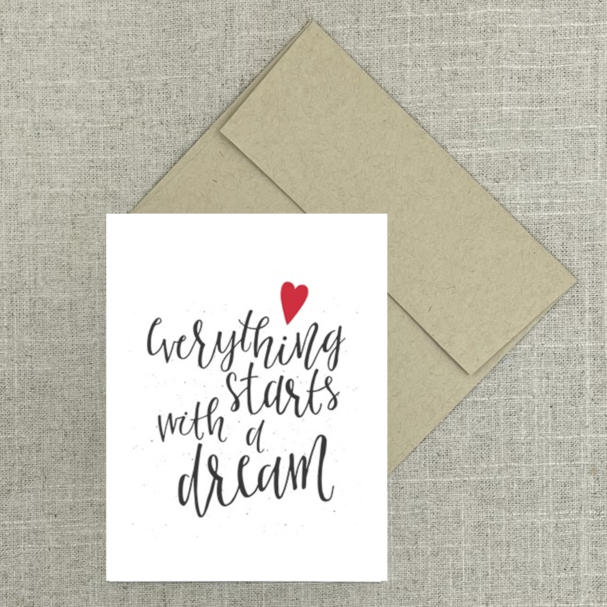 Greeting Card 2543 Everything Starts