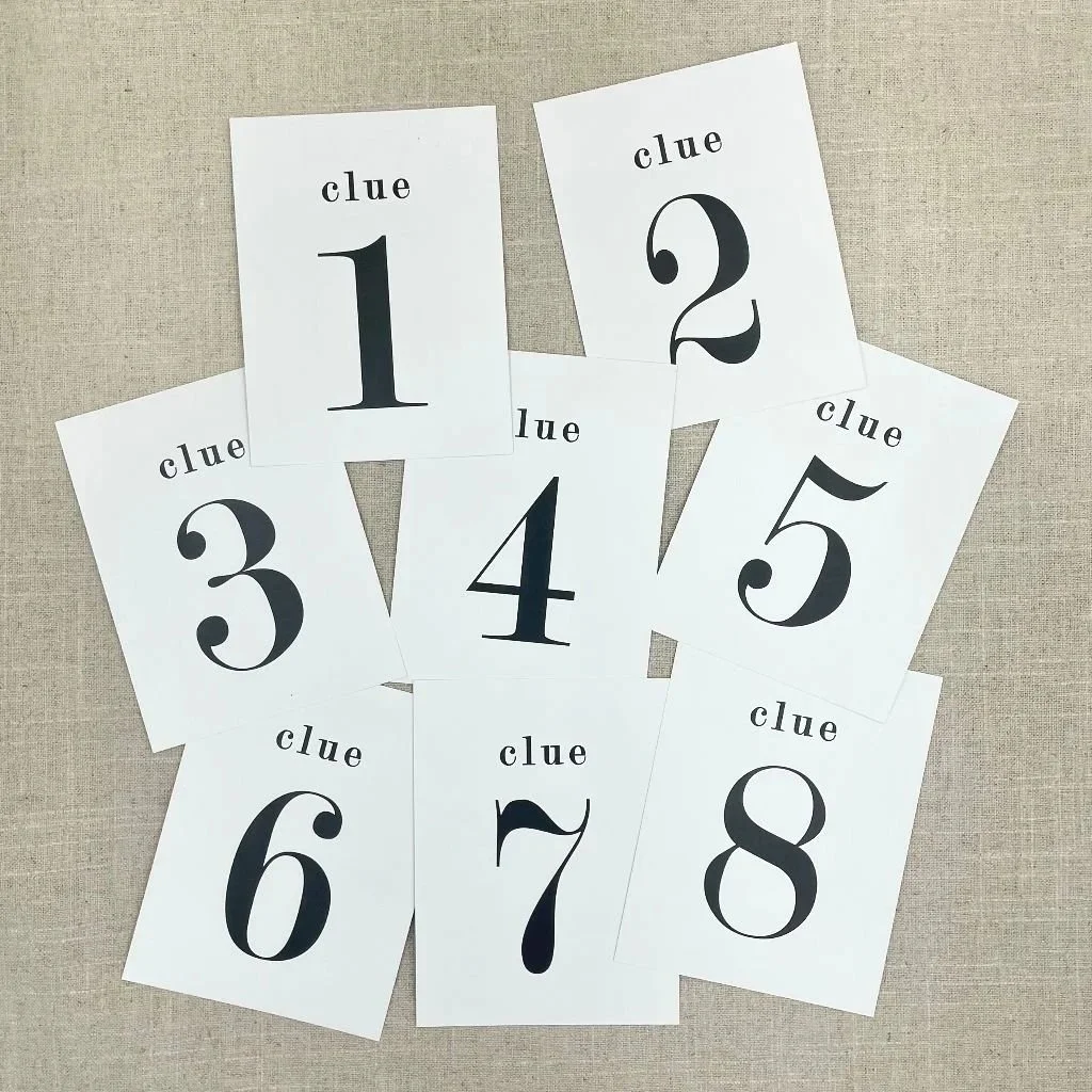 Greeting Card 2998 Clue Scavenger Hunt Kit