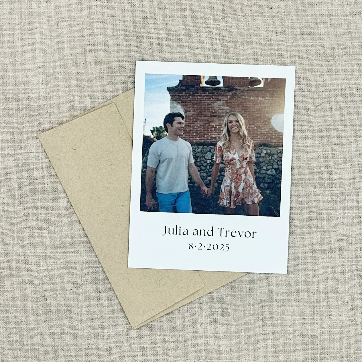 Save the dates are the perfect first step to let friends and family mark their calendars. Less formal than the invitation, they're a fun way to kick off the celebration! We love working with newly engaged couples to spread the word. If you're just be