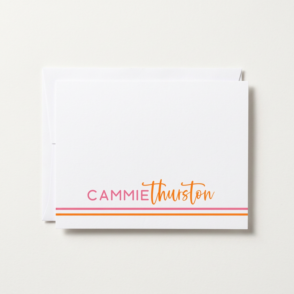 Folded Card 2482 Pink Orange (NA)