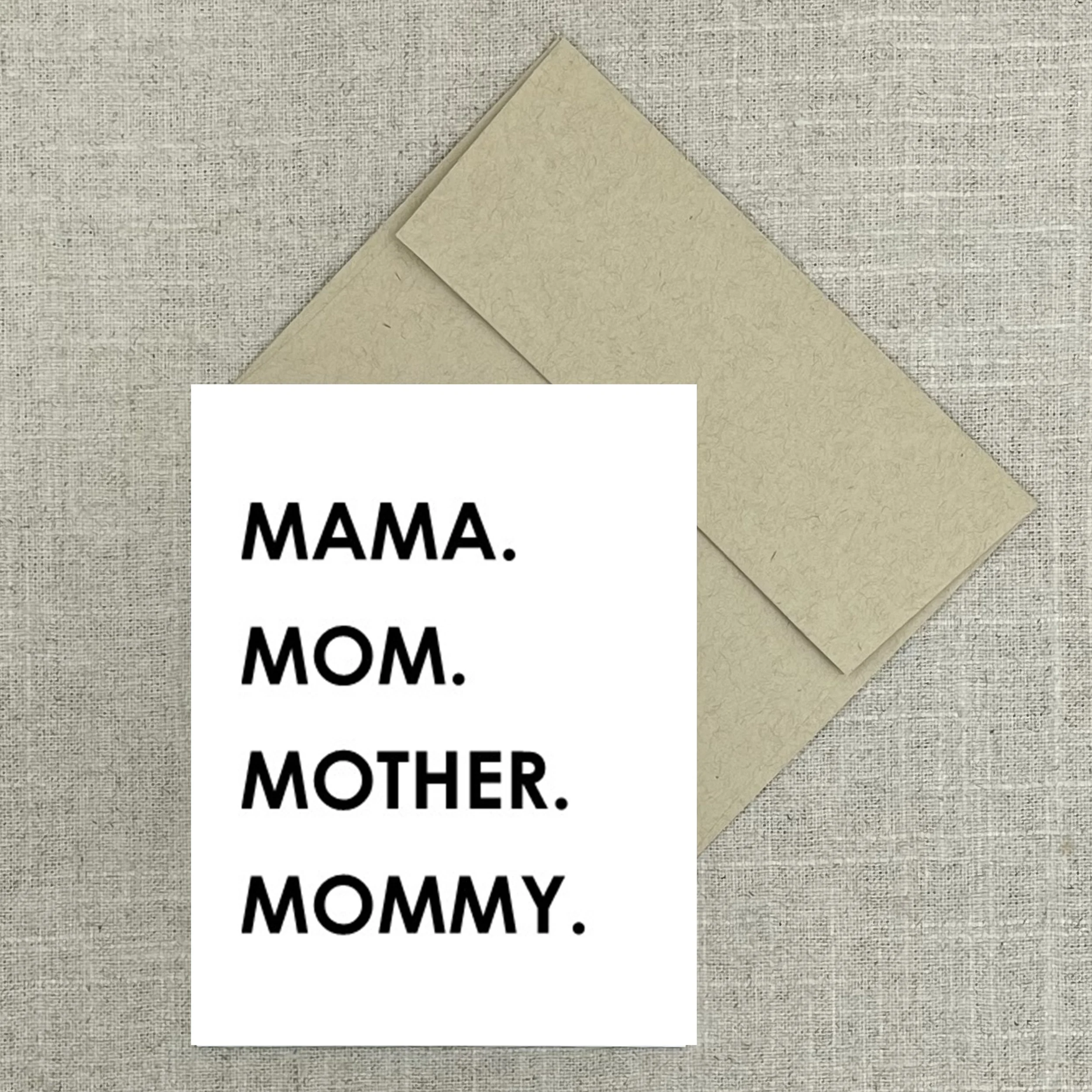 Greeting Card 2987 MAMA.MOM.
