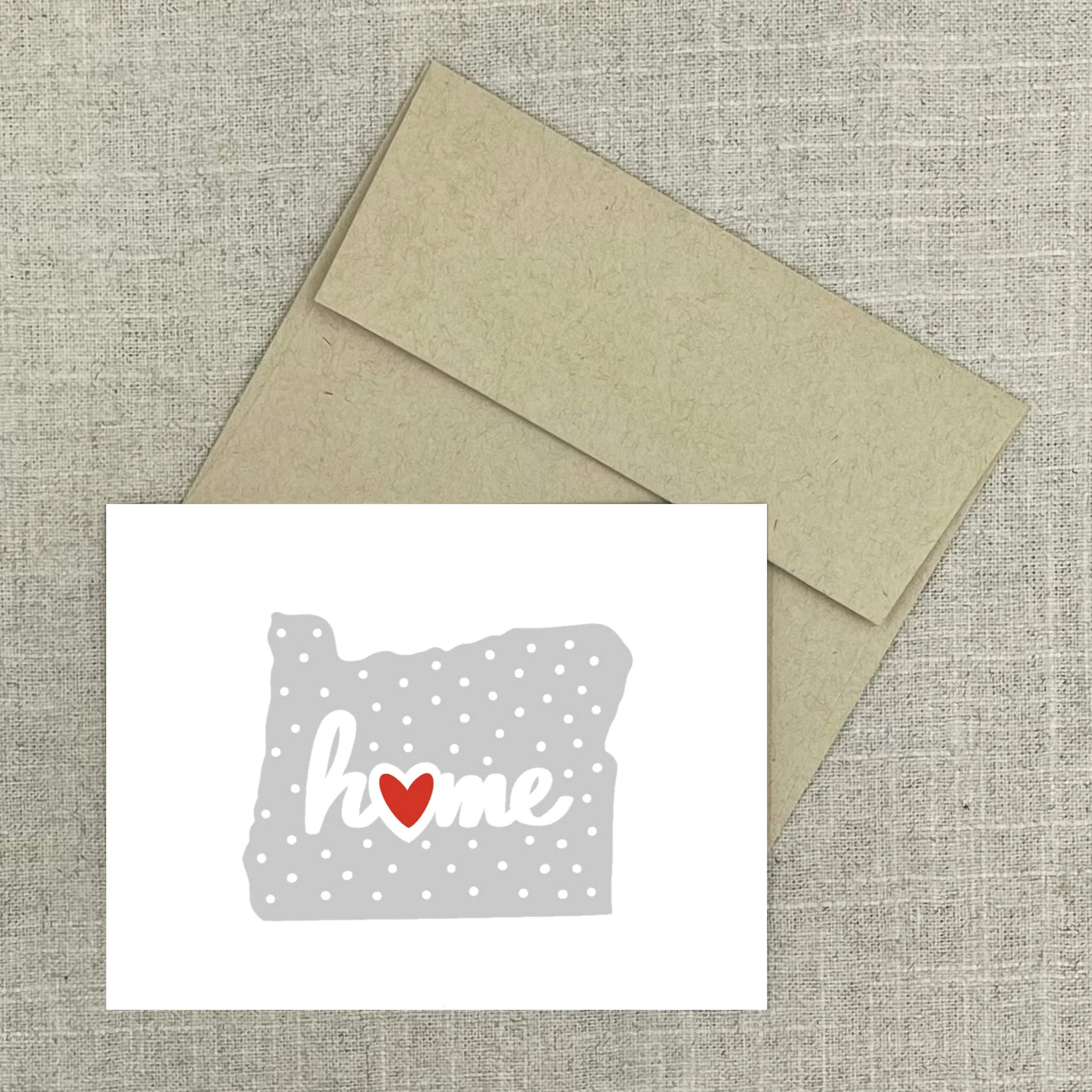 Greeting Card 2203 Oregon Gray Dot