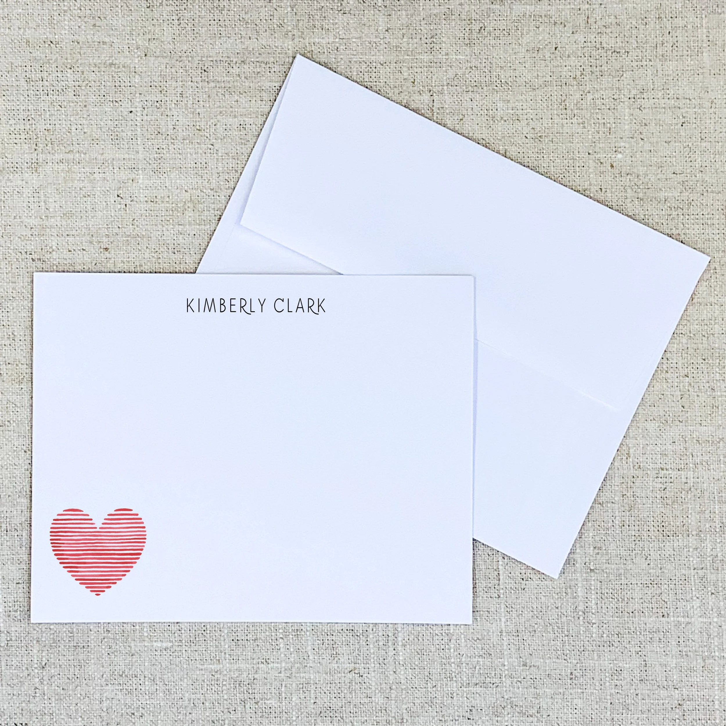 Flat Panel 1119 Lined Heart