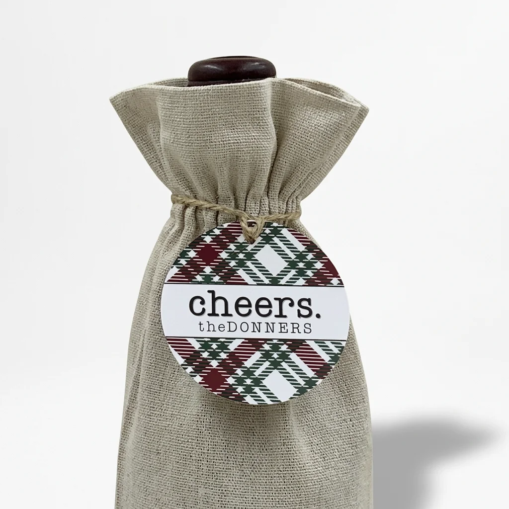 Gift Tag 6295 Holiday Plaid Cheers