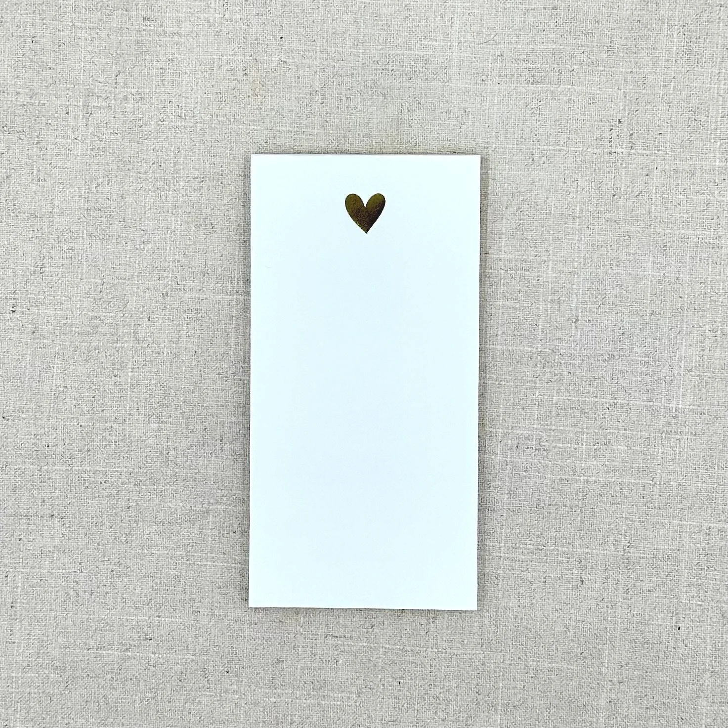 Note Pad 3567 Large Heart Gold Pad