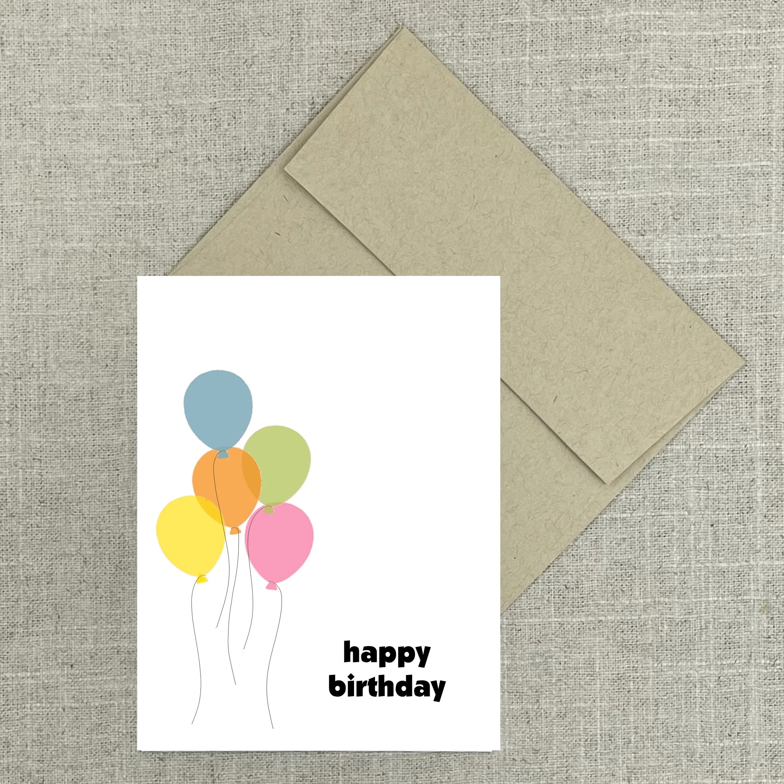 Greeting Card 7904 Balloon Birthday