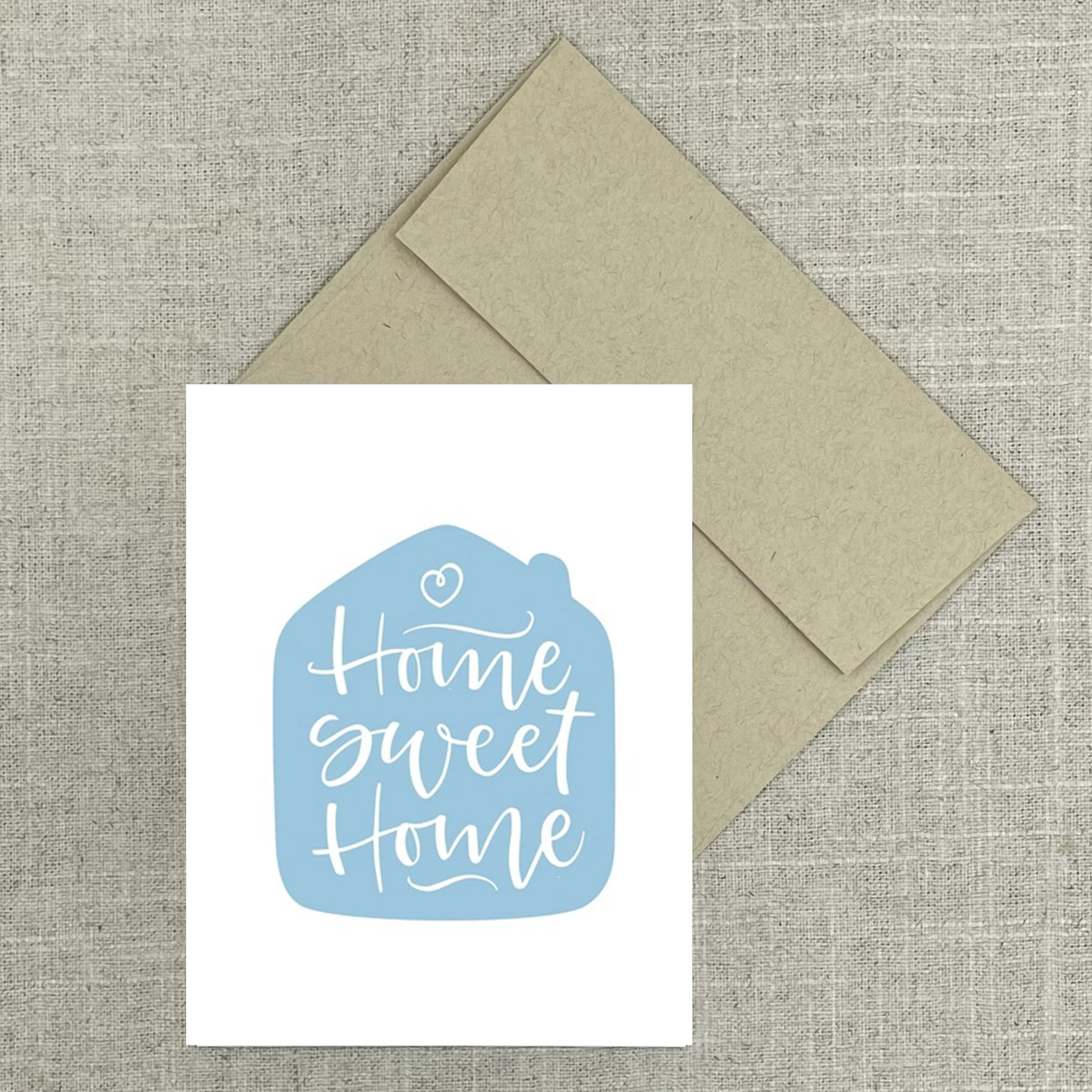 Greeting Card 3026 Home Sweet Home Aqua