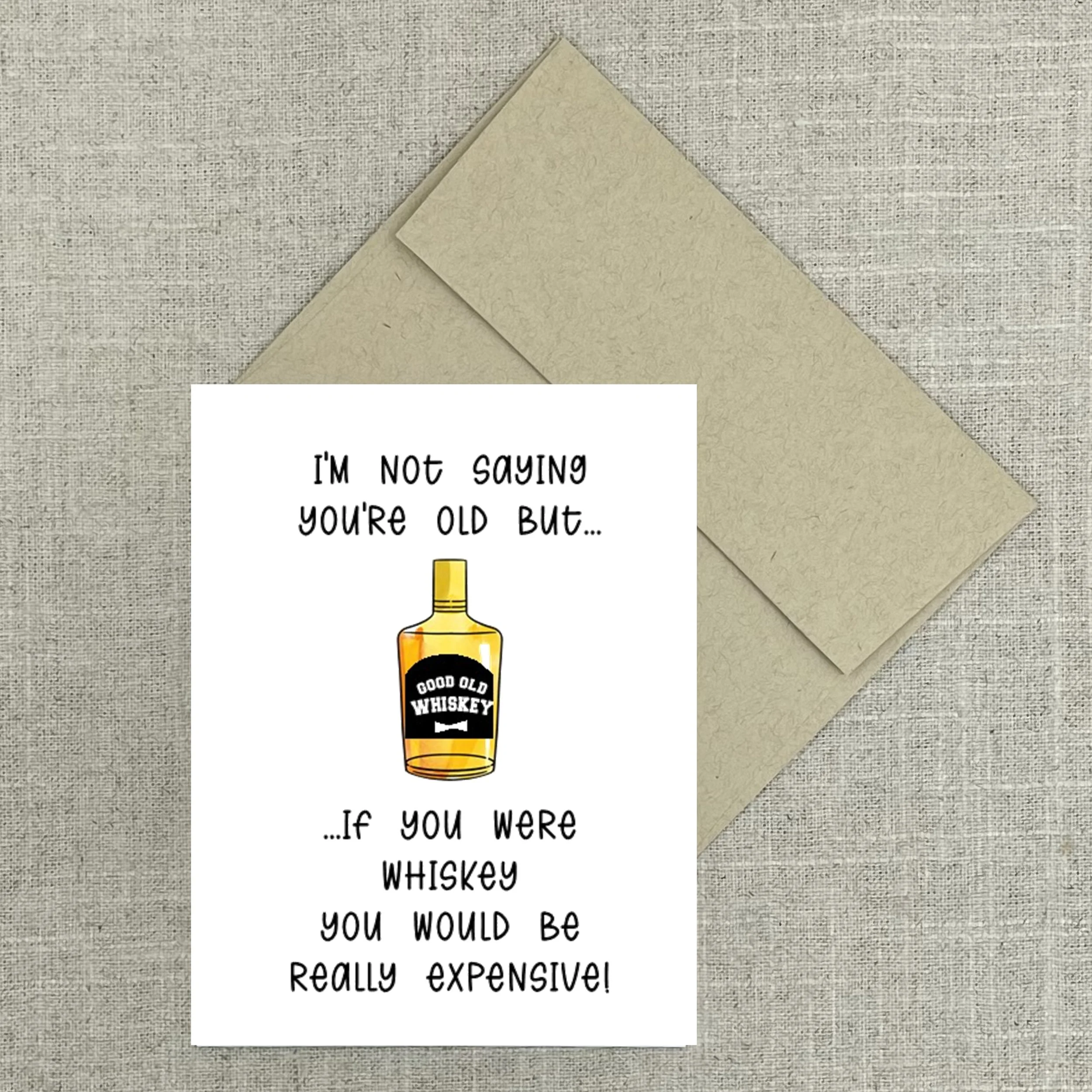 Greeting Card 2556 Whiskey Birthday