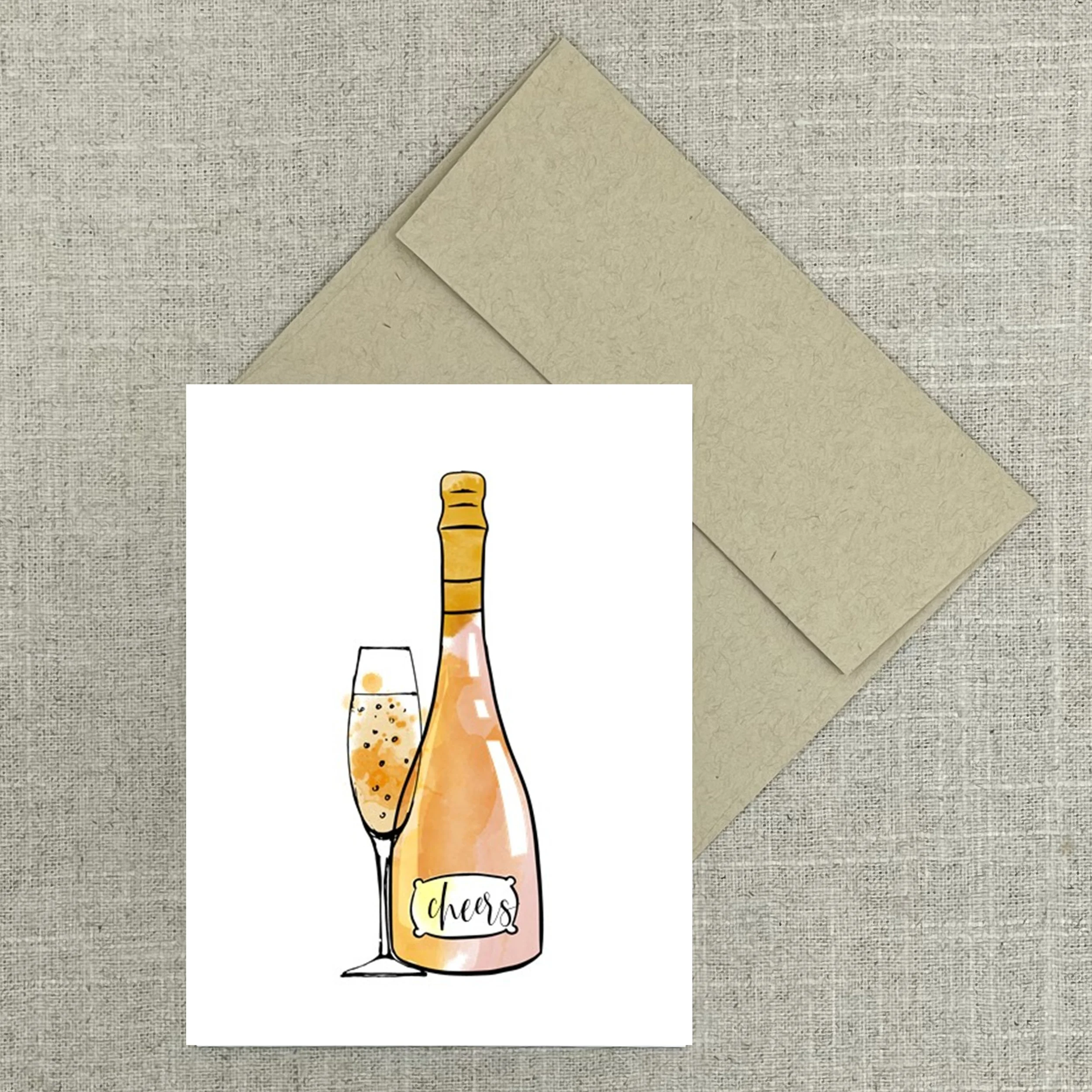 Greeting Card 7842 Champagne Congratulations