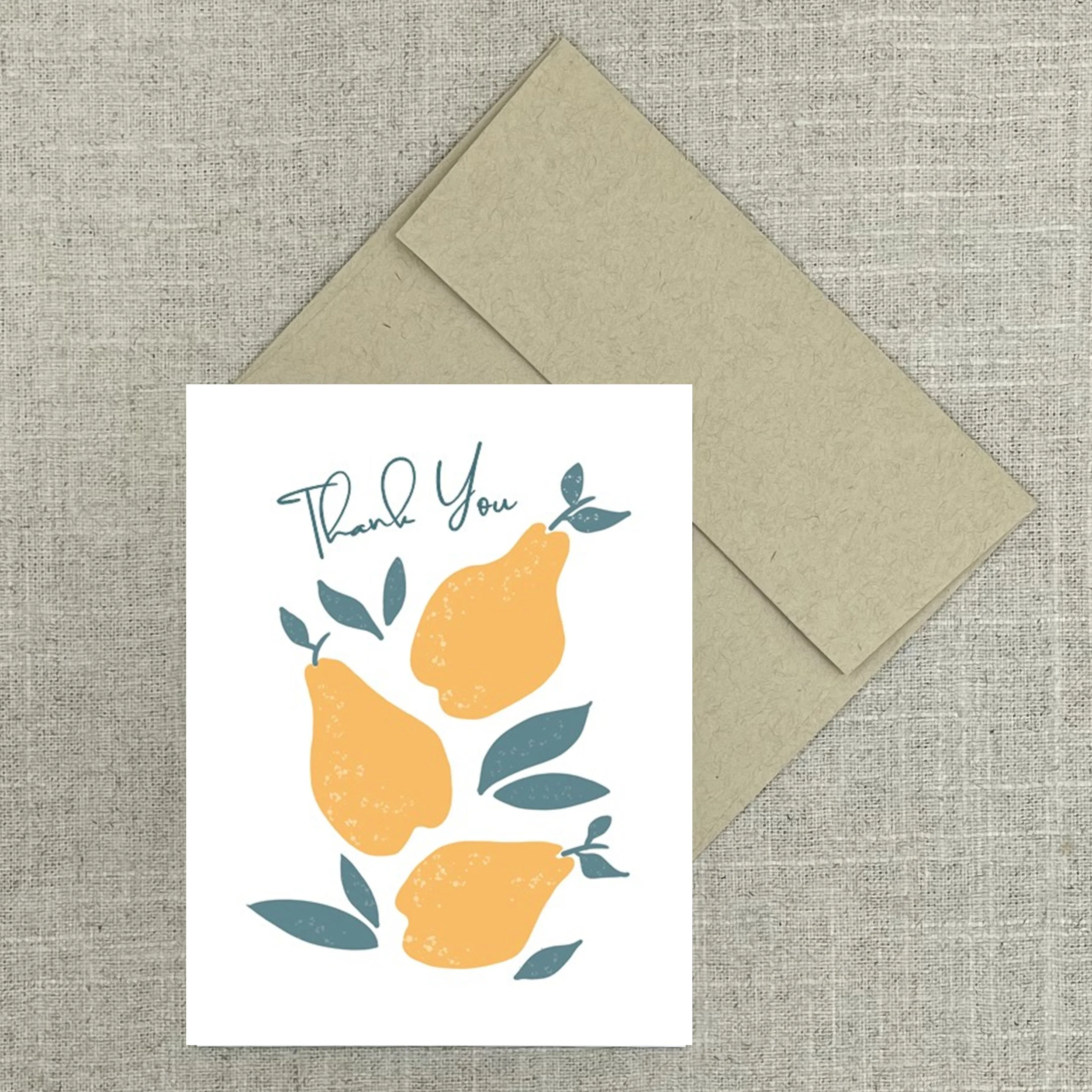 Greeting Card 7818 Pear Thank you