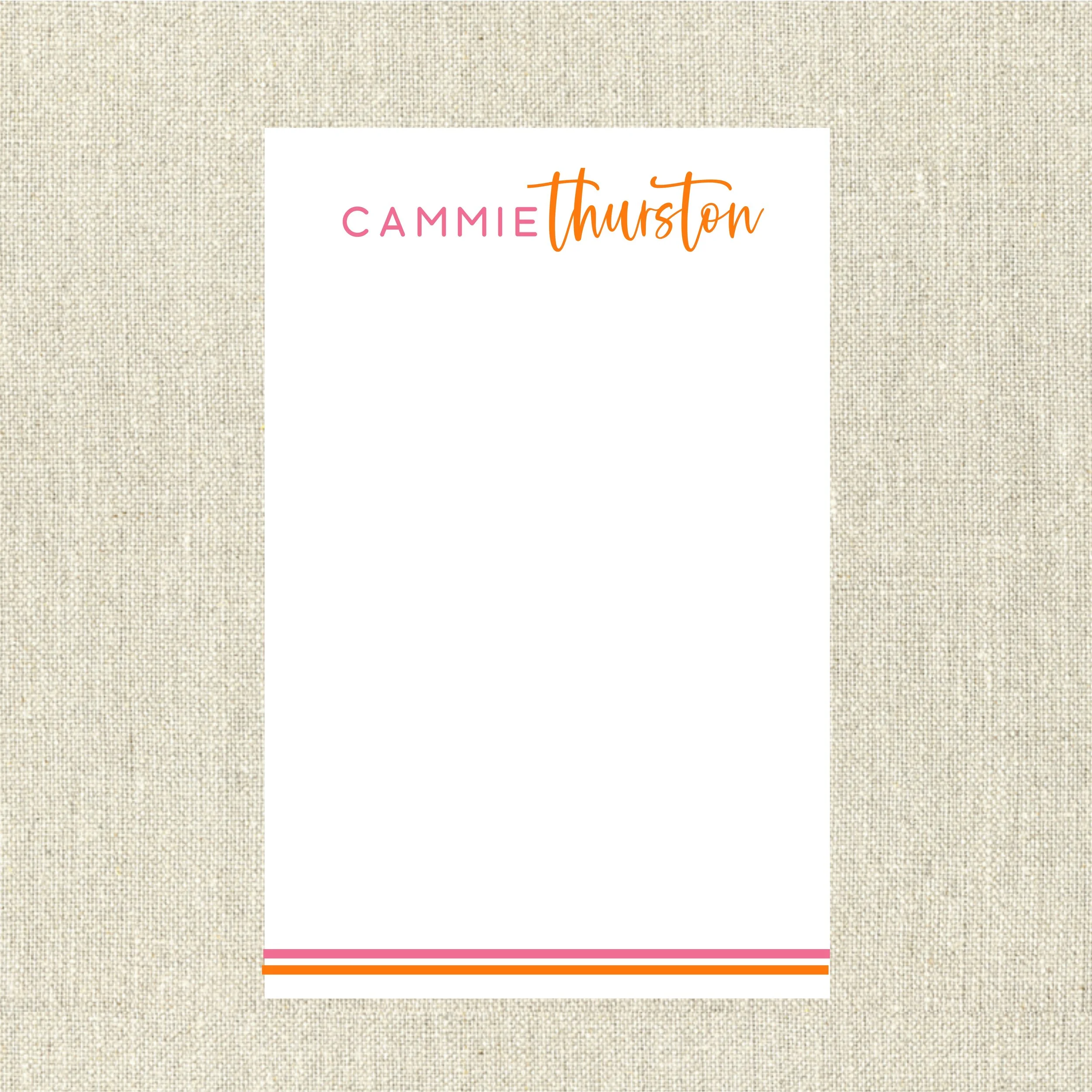 Note Pad 3580 Orange and Pink (Note Pad)
