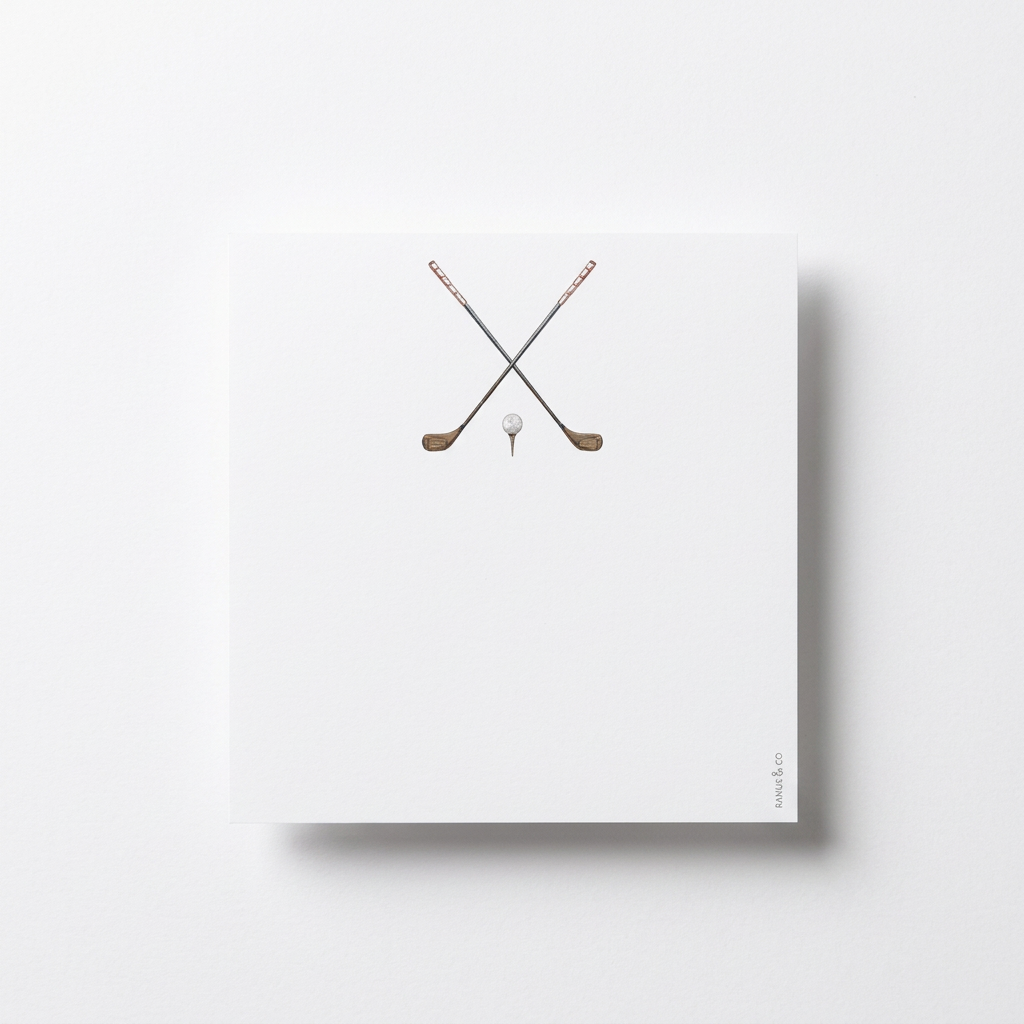 Note Pad 3514 Golf Clubs