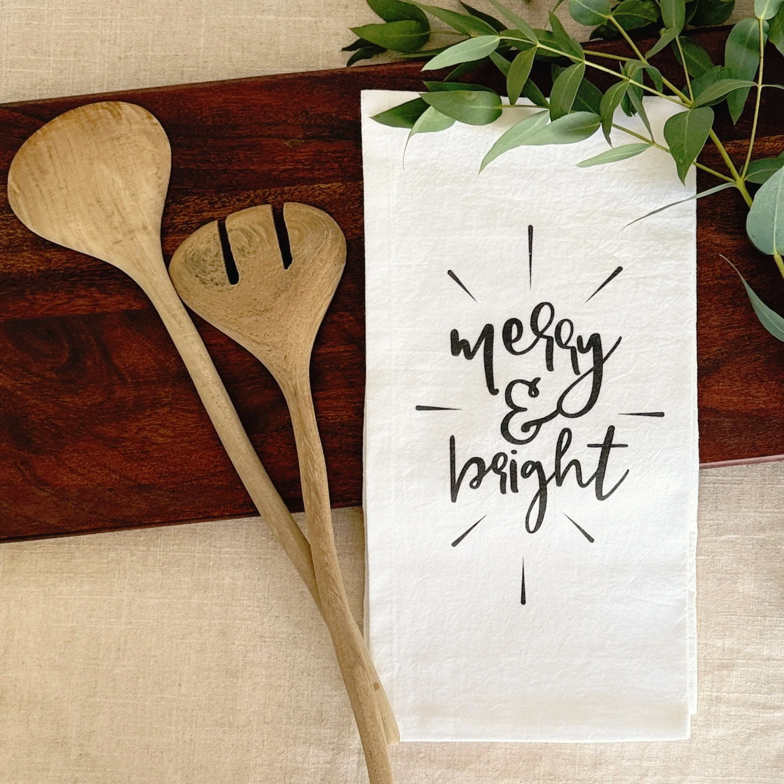 Merry & Bright Tea Towel