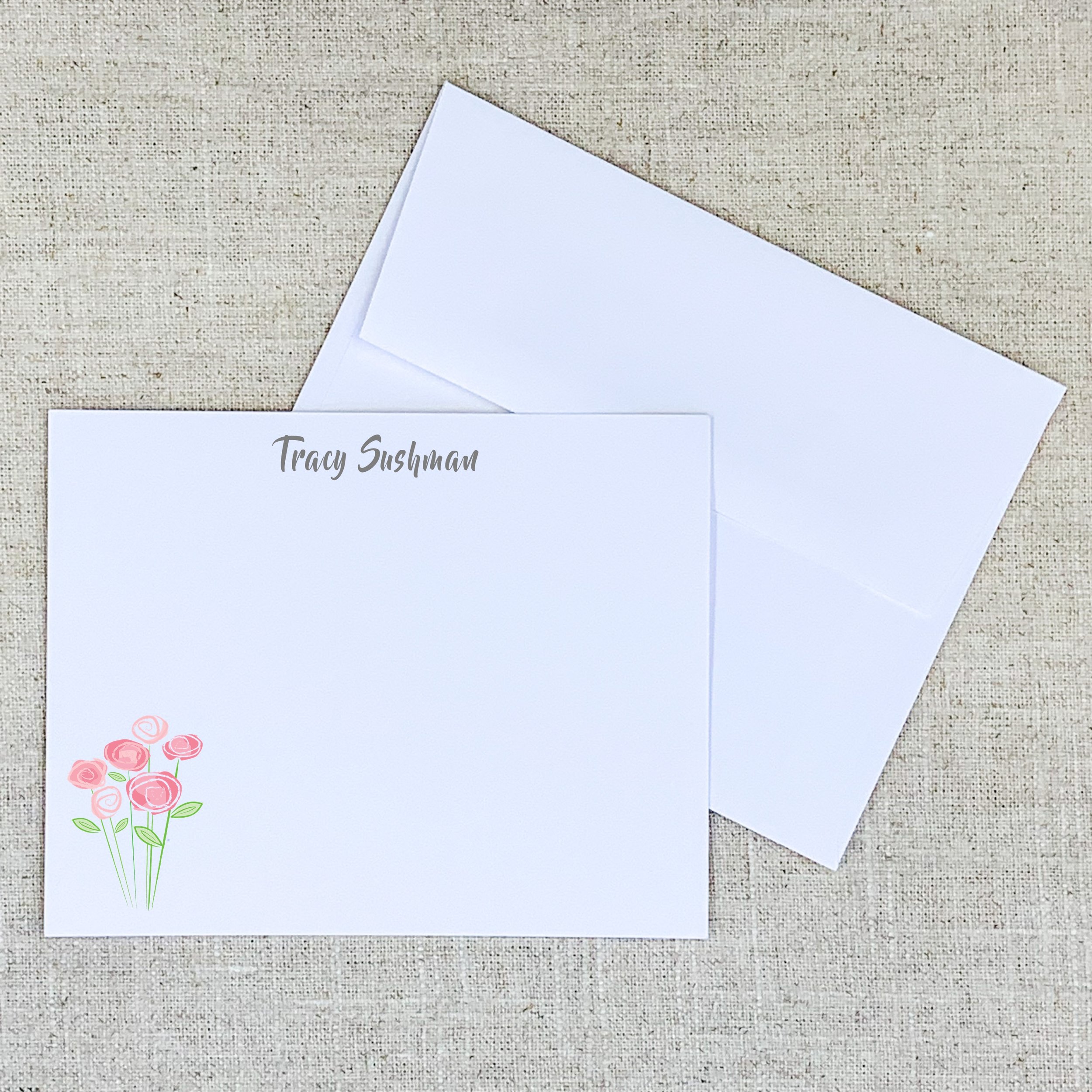 Flat Panel 1213 Pink Bouquet