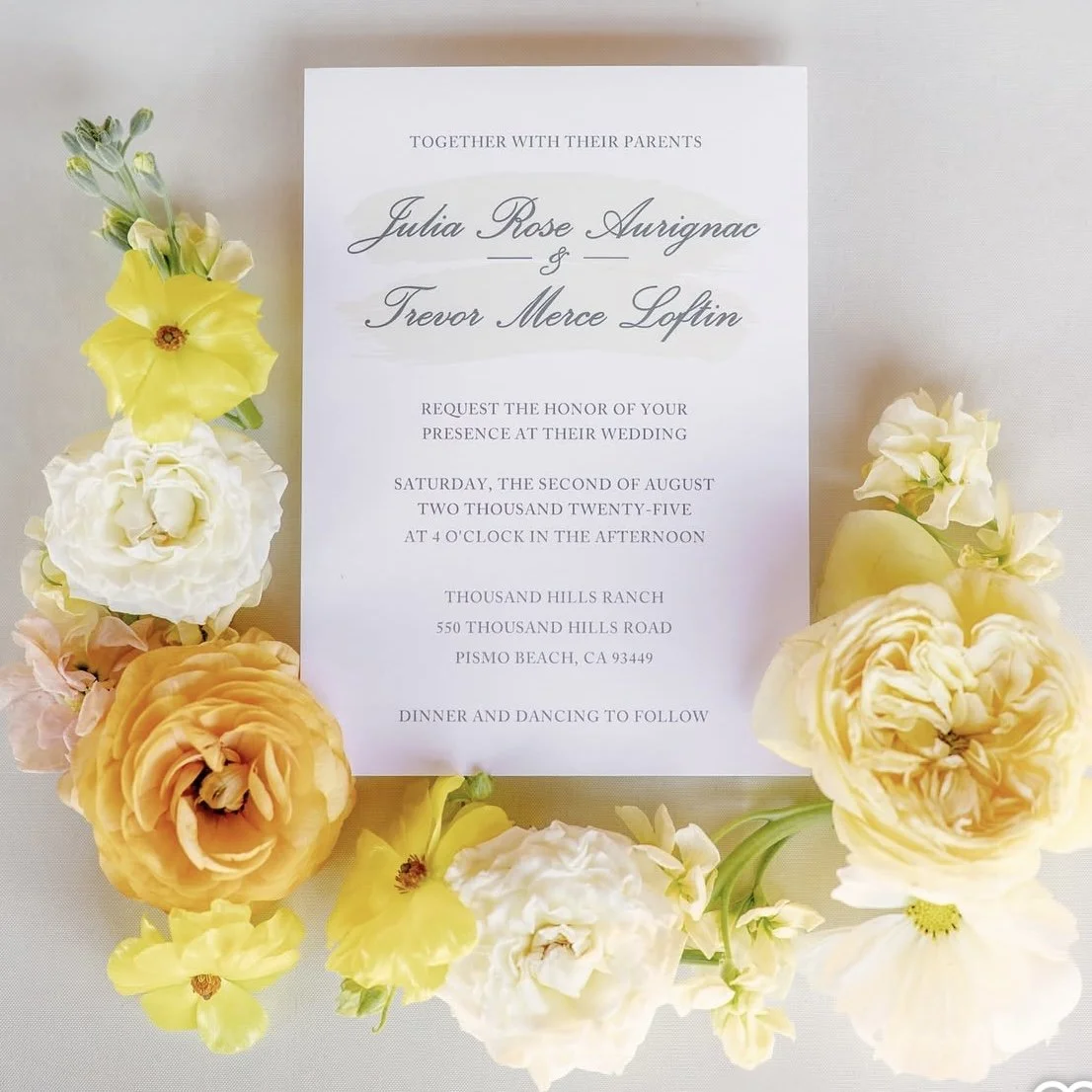 On the wedding day, we love it when the photographer can take our invitation and highlight it within the decor.  From the beginning the bride envisioned this moment and we could not be more thrilled bringing her vision to life for her day (and his)! 
