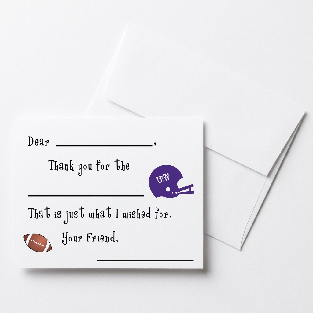 Flat Panel 1649 UW Huskies Fill In Card