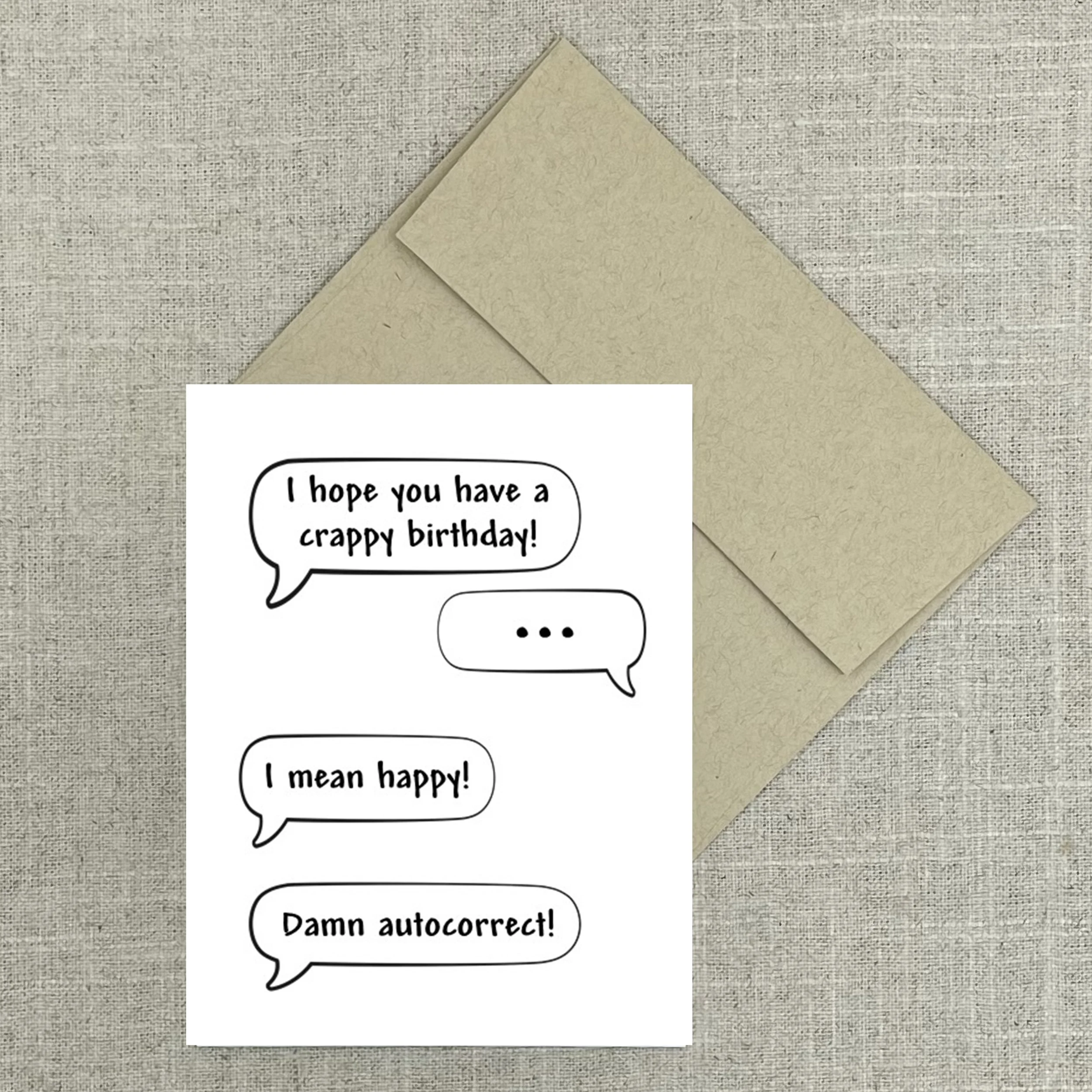 Greeting Card 7856 Crappy Birthday