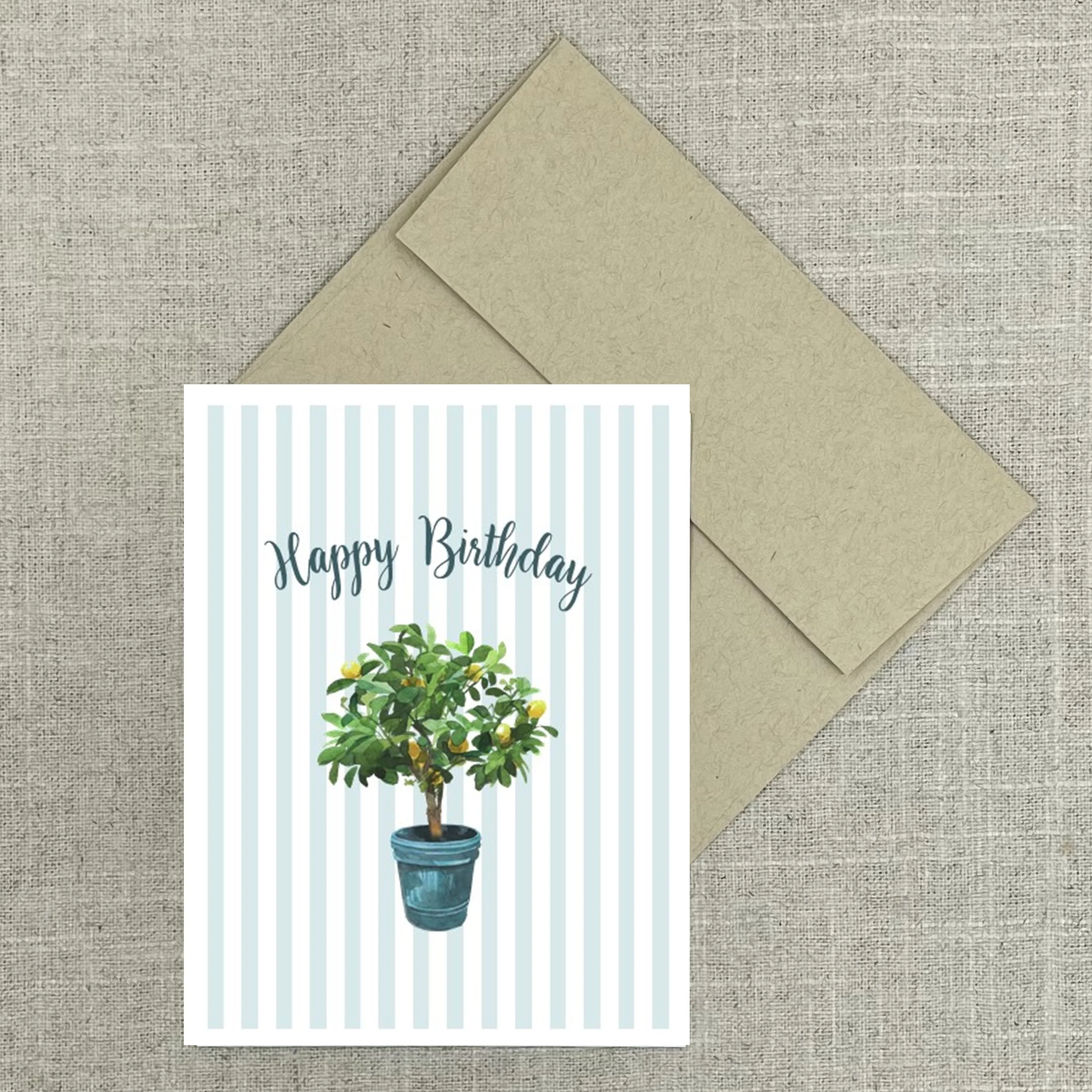 Greeting Card 2233 Topiary Happy Birthday