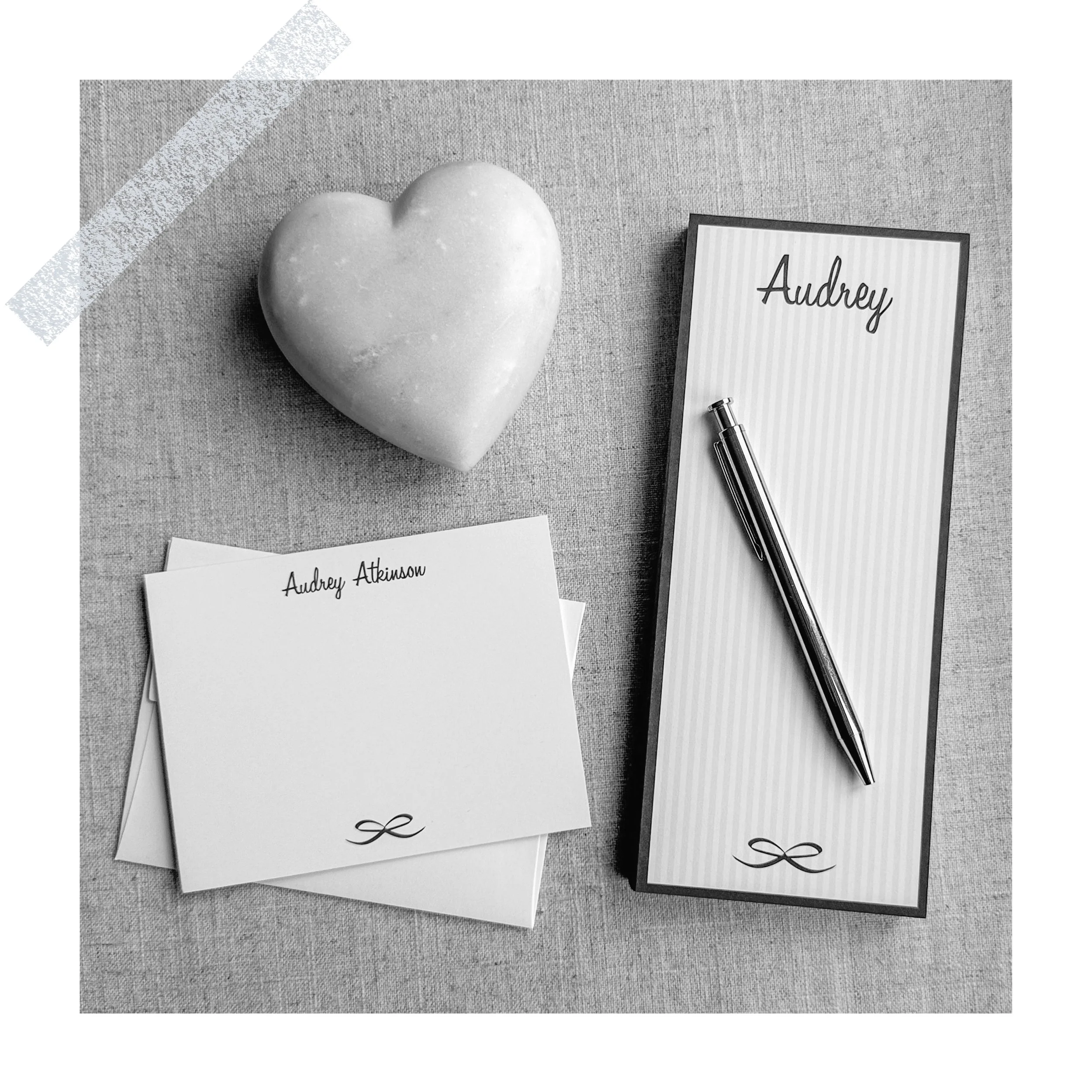 Note Pads with matching flat panel cards