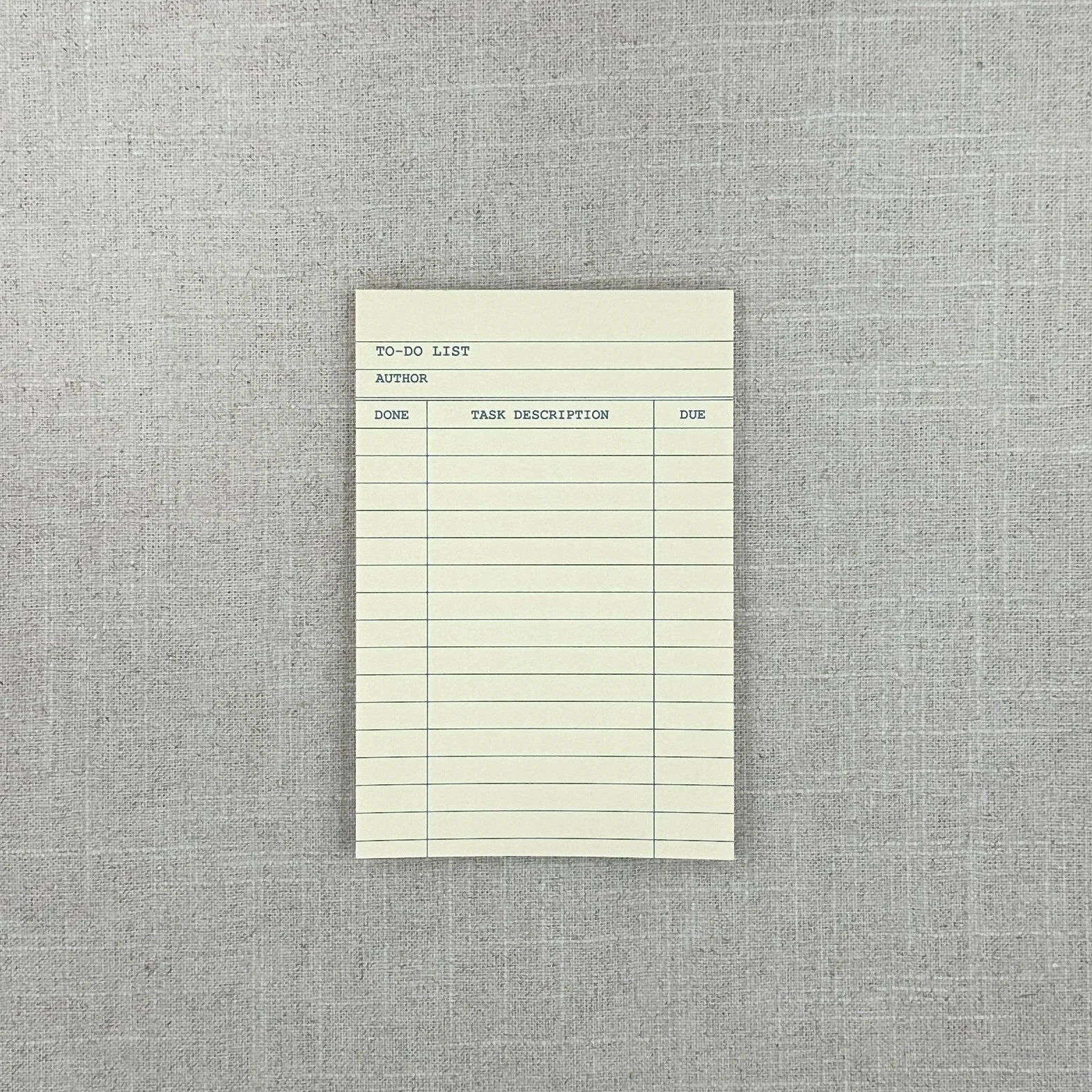 Note Pad 3516 Library Card Note Pad