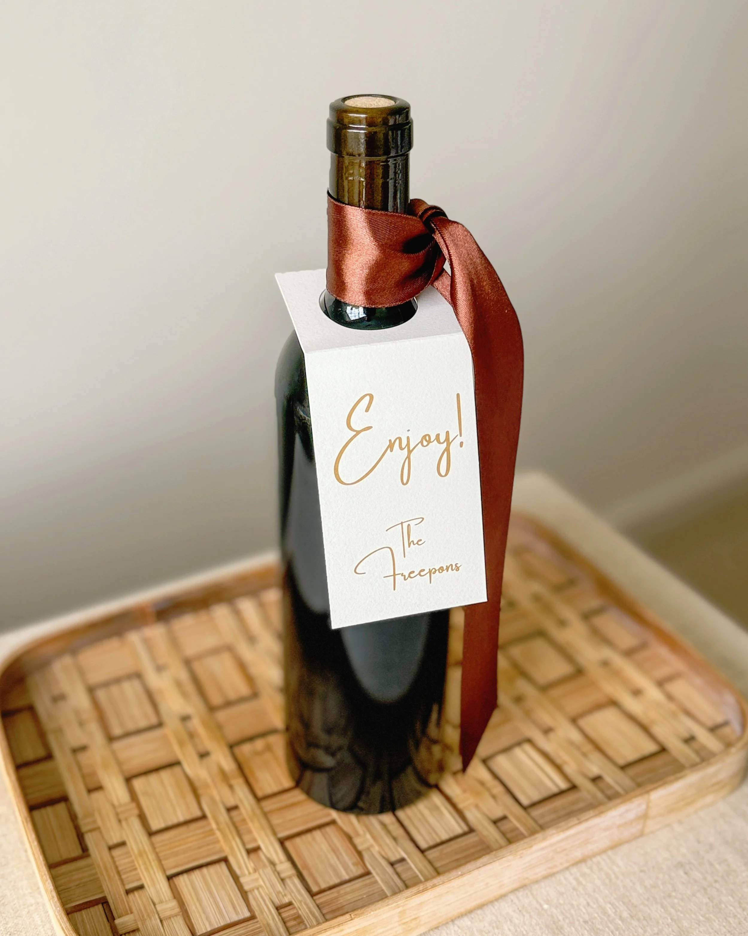 Wine Hang Tag Enjoy!