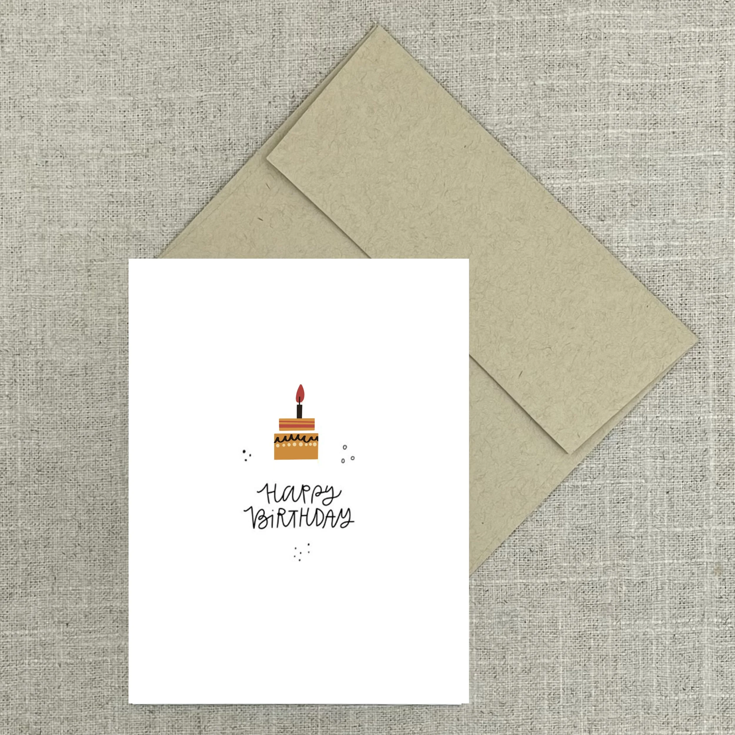 Greeting Card 7900 Birthday Cake Happy Birthday