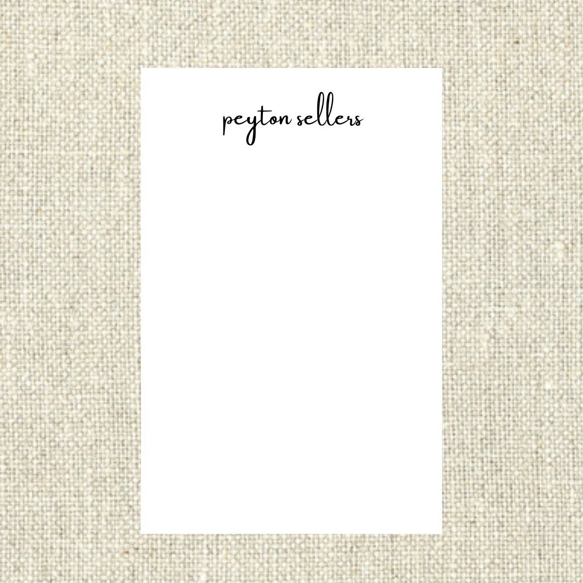 Note Pad 3500 Peyton Script Font