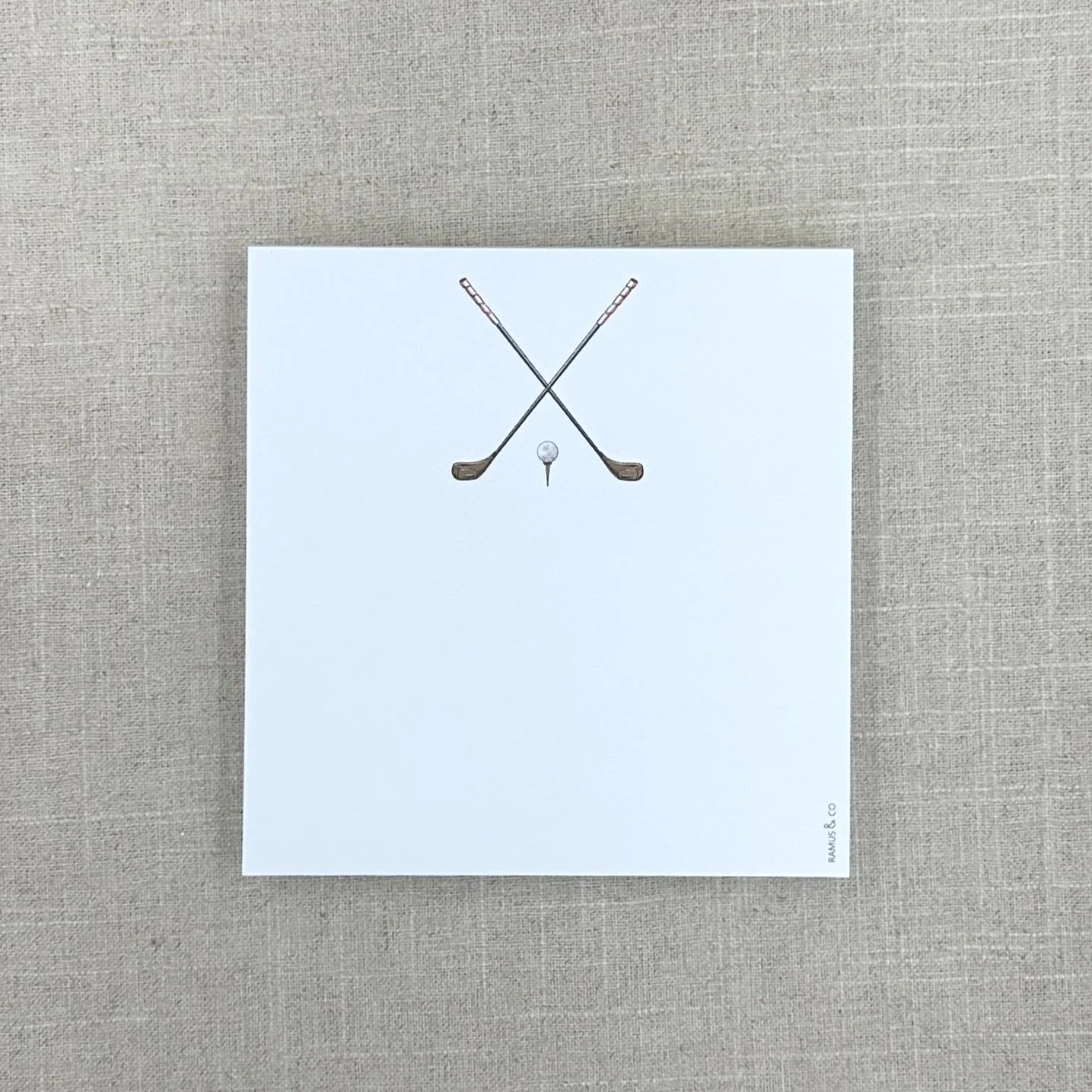 Note Pad 3514 Golf Clubs