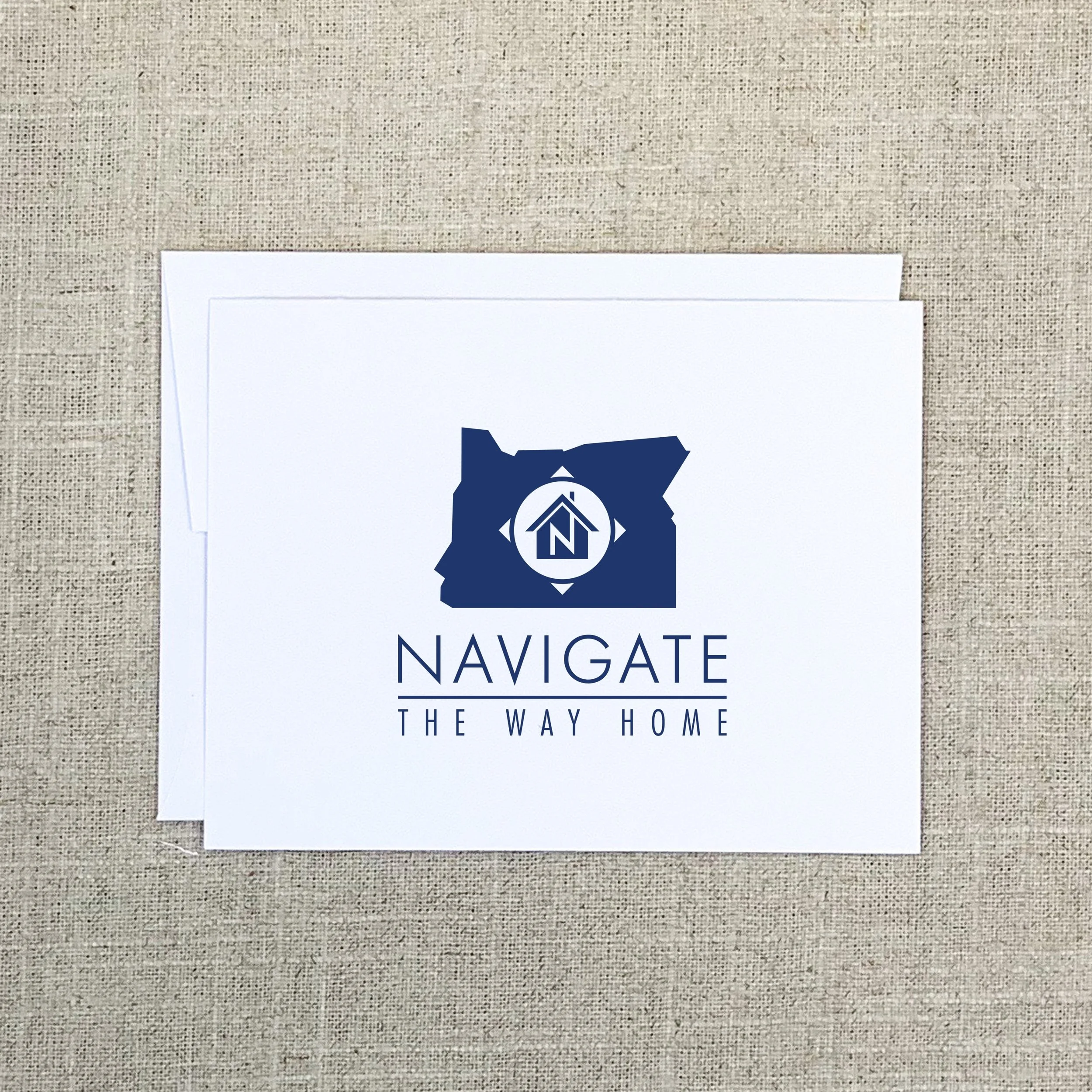 Folded Card 2737 Business Logo Horizontal