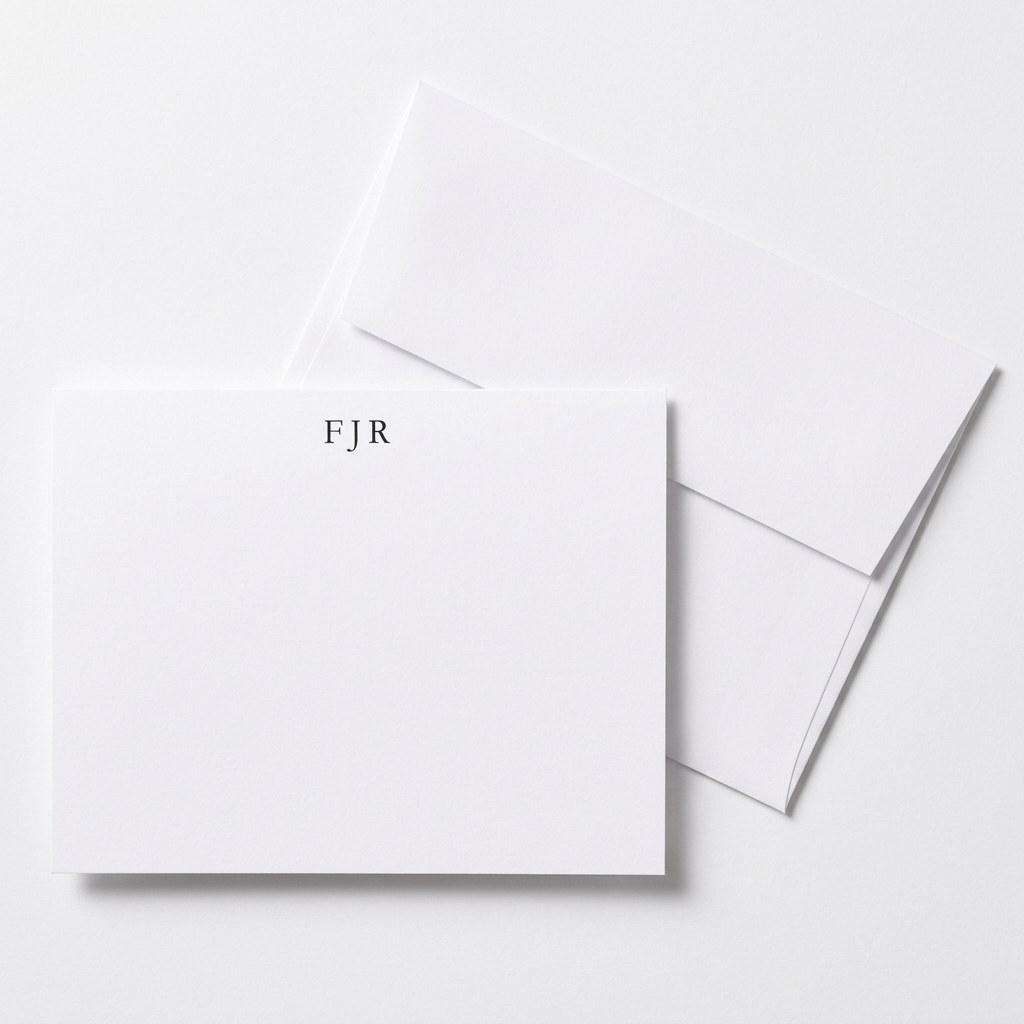 Flat Panel 1102 Monogram Block Initials