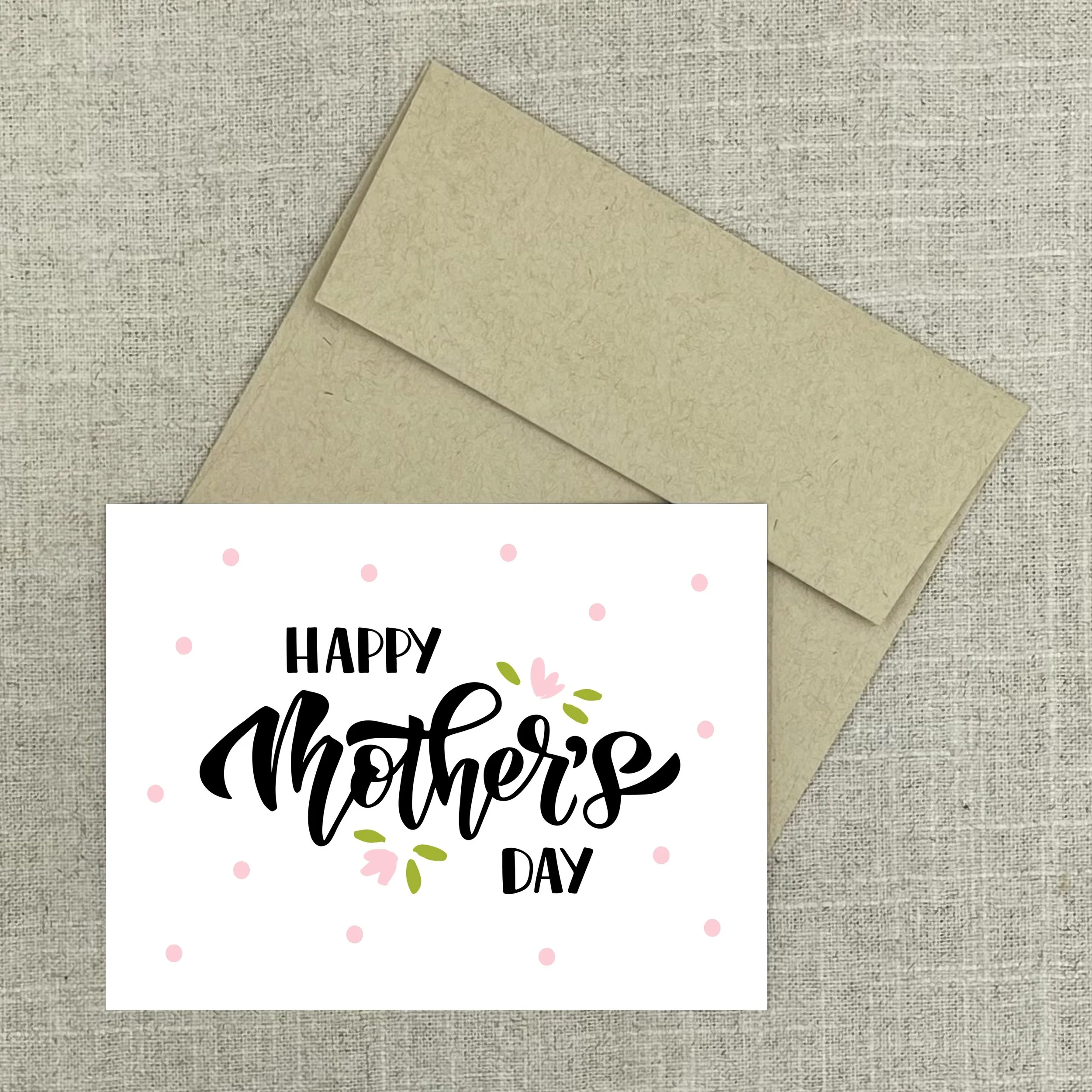 Greeting Card 7949 Happy Mother's Day Pink Flowers