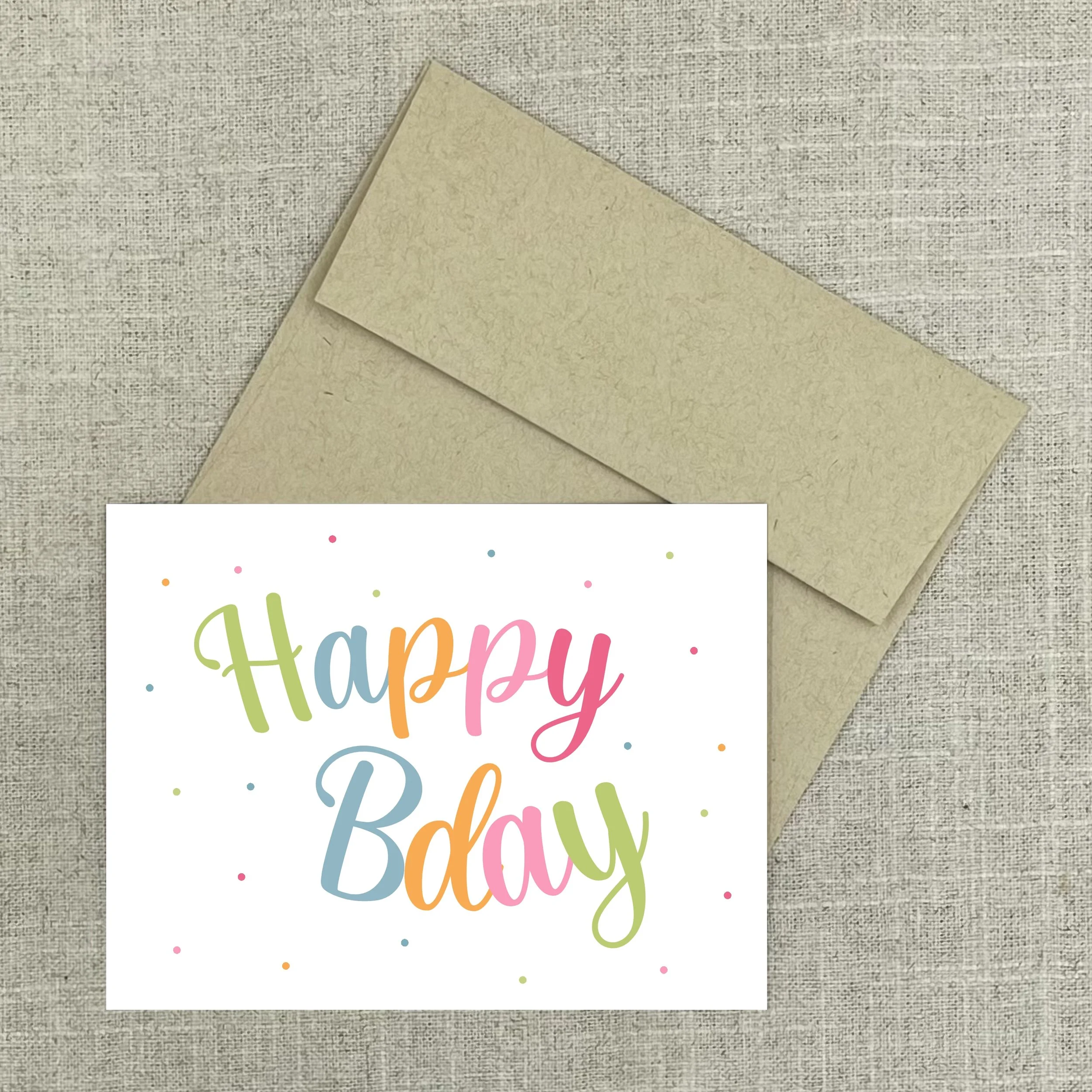 Greeting Card 7952 Happy Birthday Colorful (Copy)
