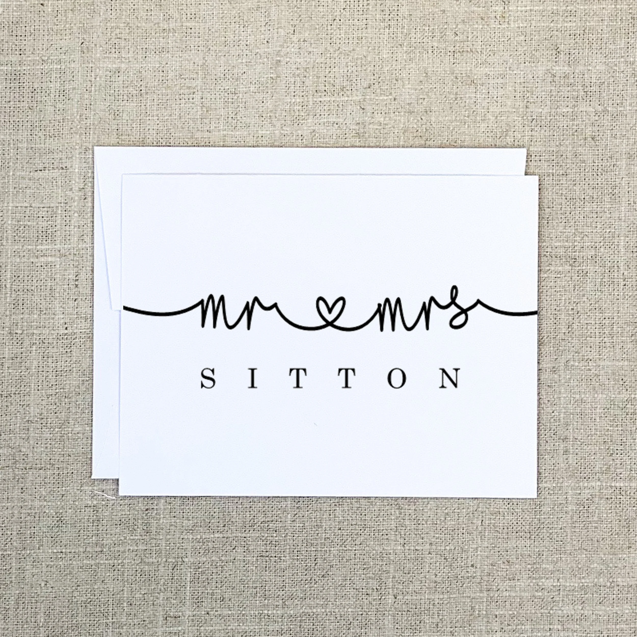 Folded Card 2592 Just Married