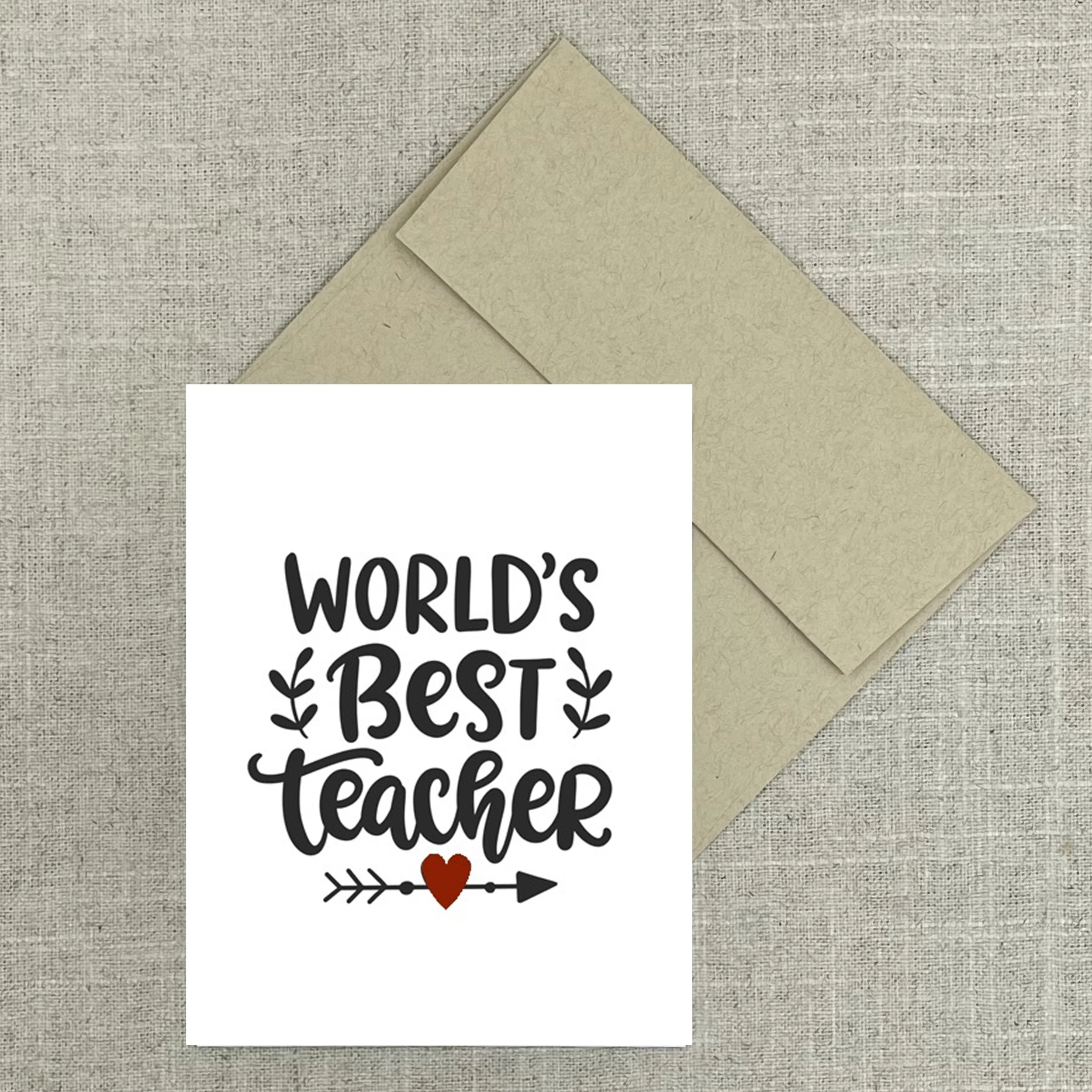 Greeting Card 3027 World's Best Teacher
