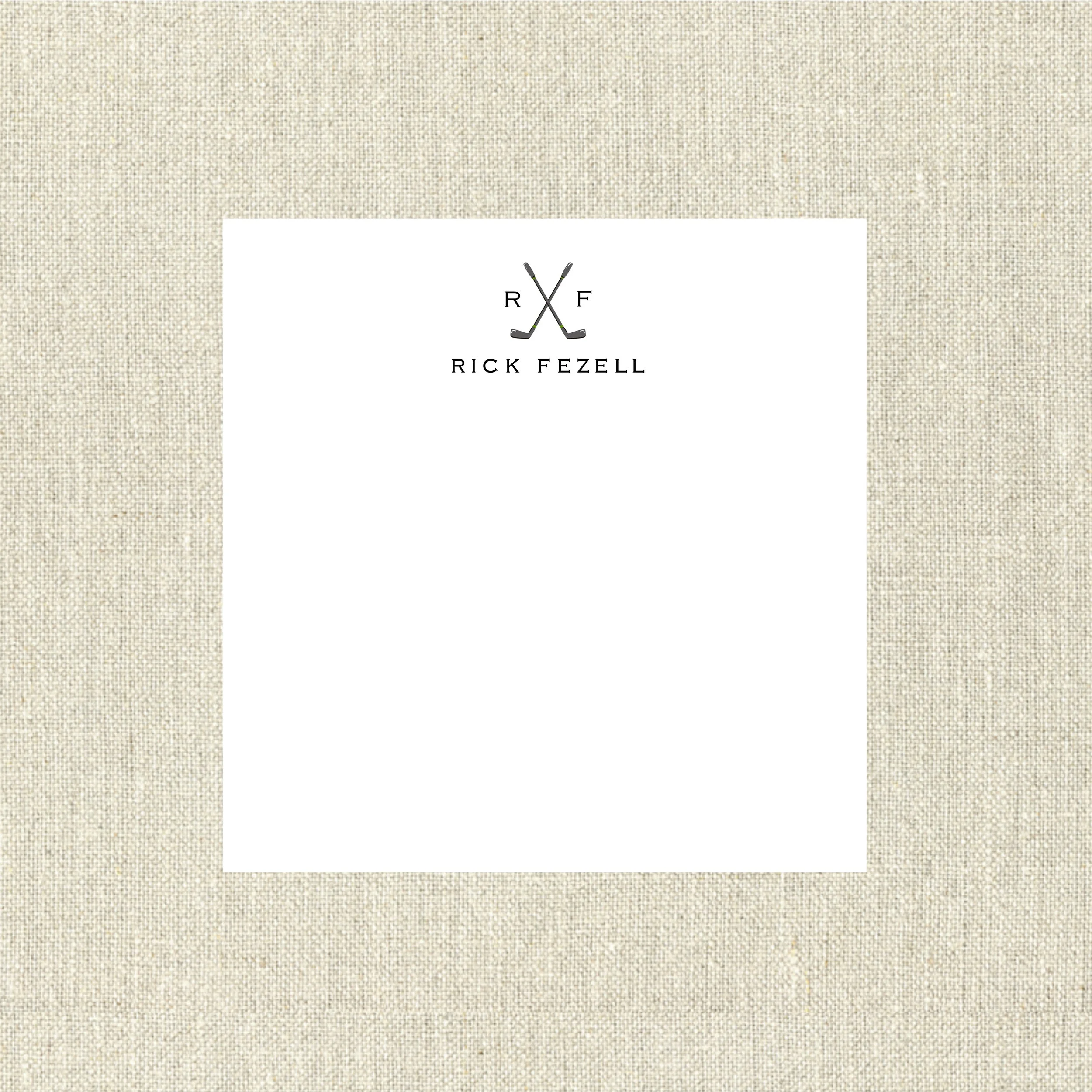 Note Pad 3605 Golf Personalized (Note Pad)