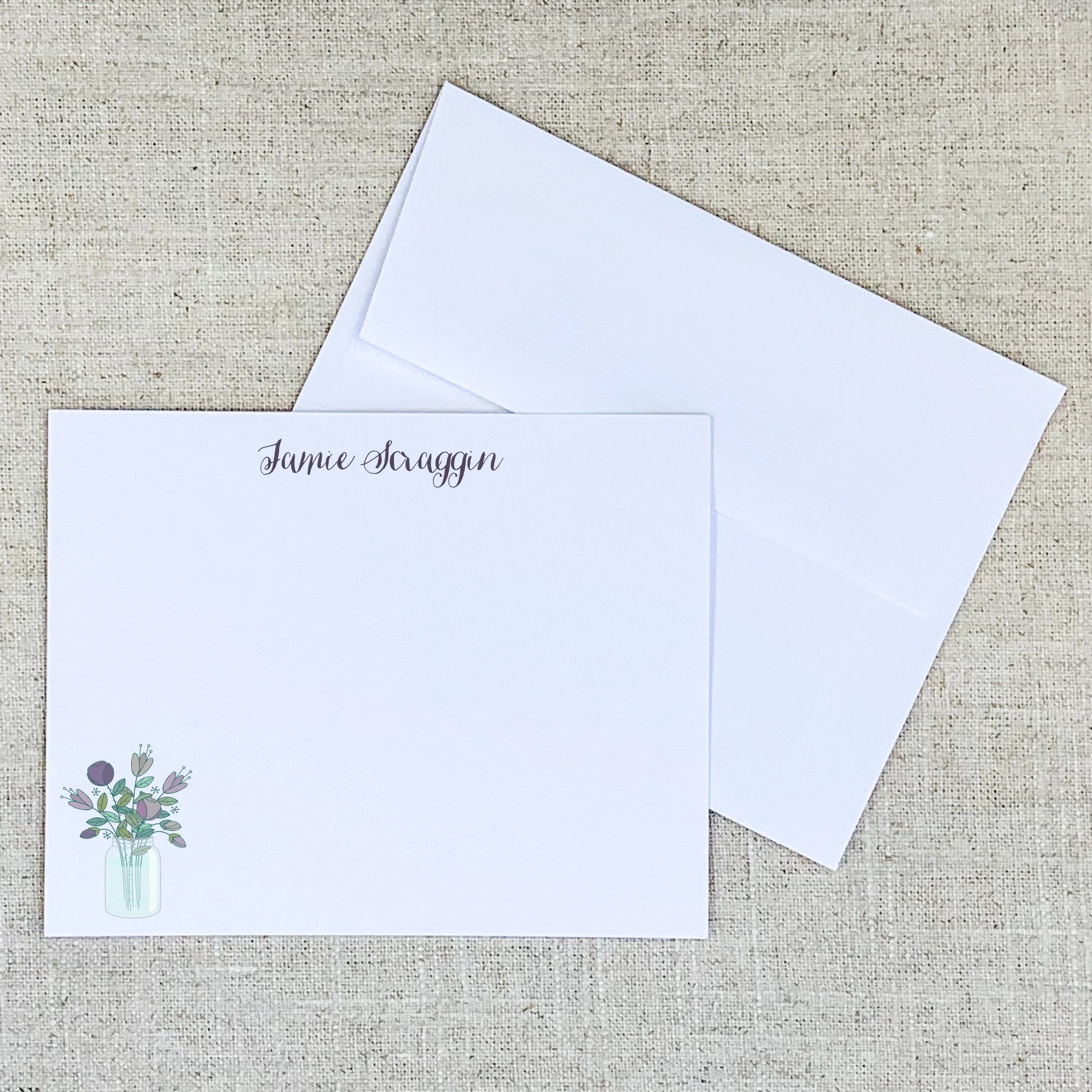 Flat Panel 1616 Purple Bouquet