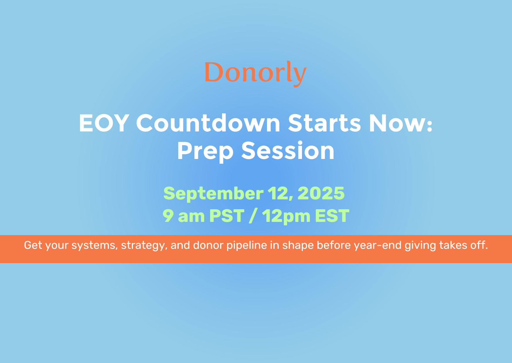 EOY Countdown Starts Now - Prep Session