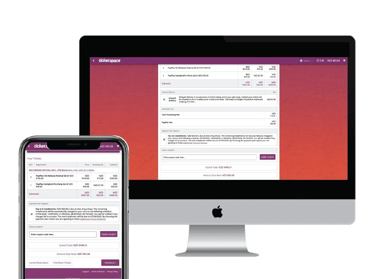 Ticketspace Payment Plans