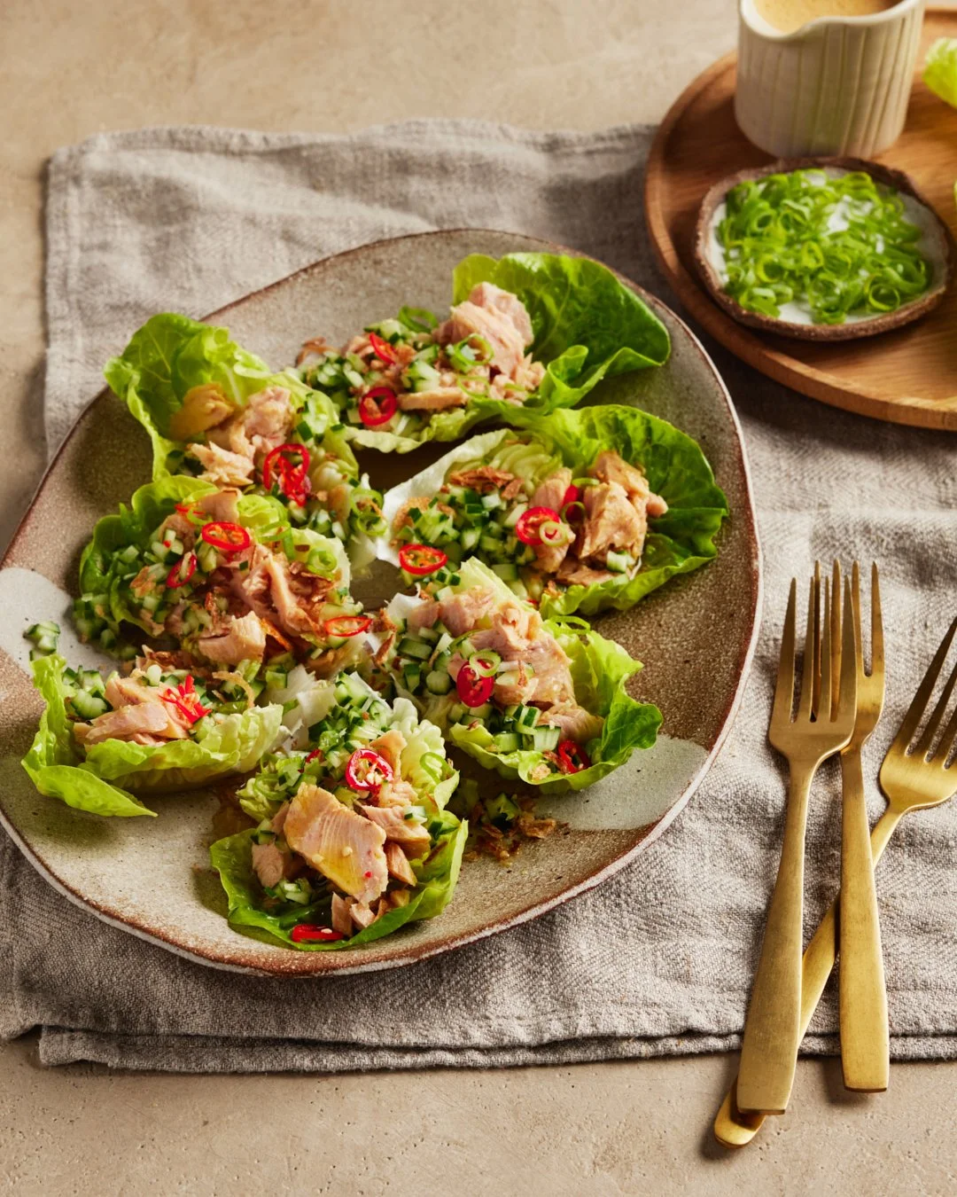 Styled Food Photography for Walkers Tuna by April Gillies Photography studio