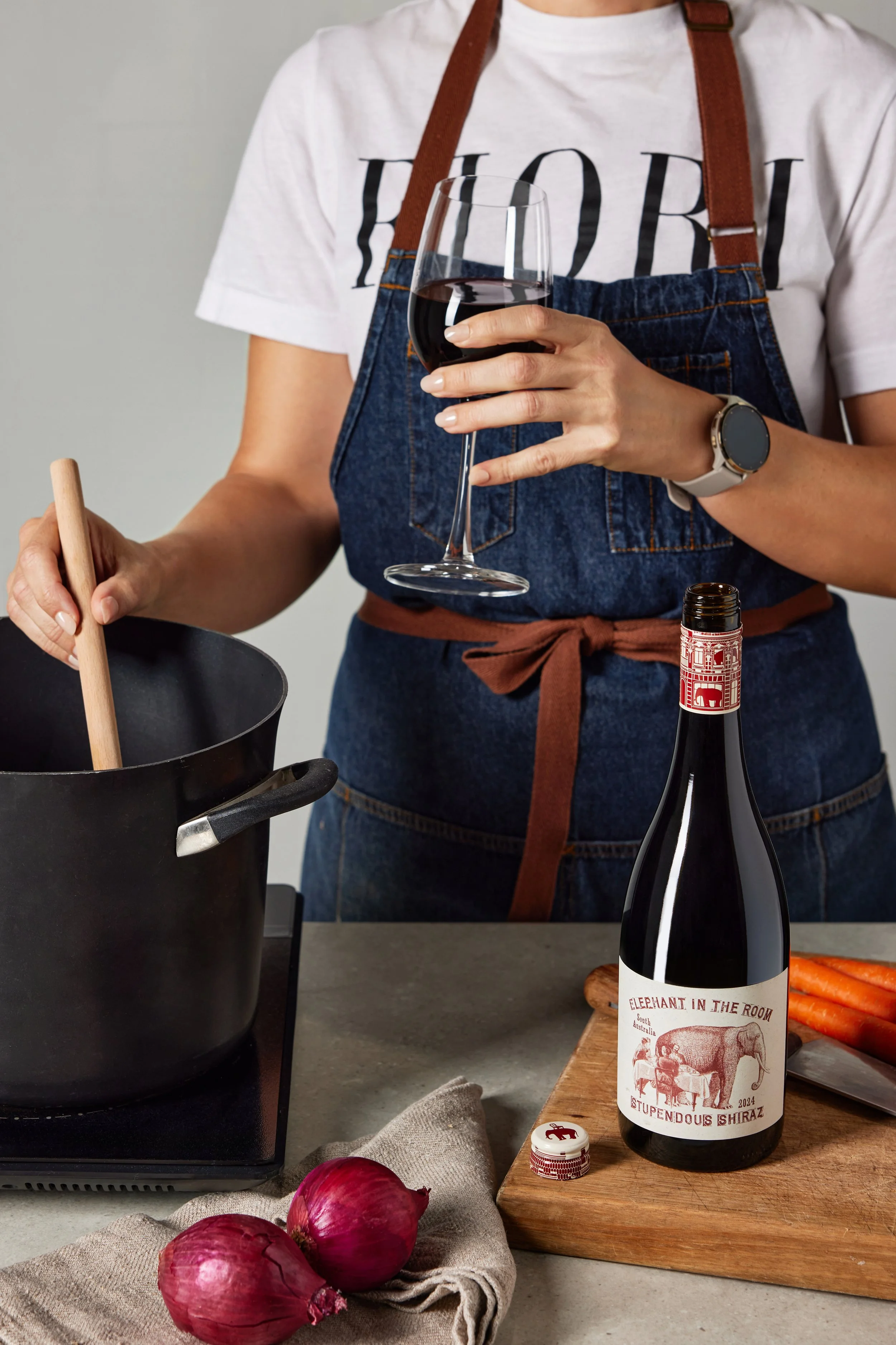 Lifestyle Product Photography for Elephant in the Room by Fourth Wave Wine by April Gillies Photography Studio