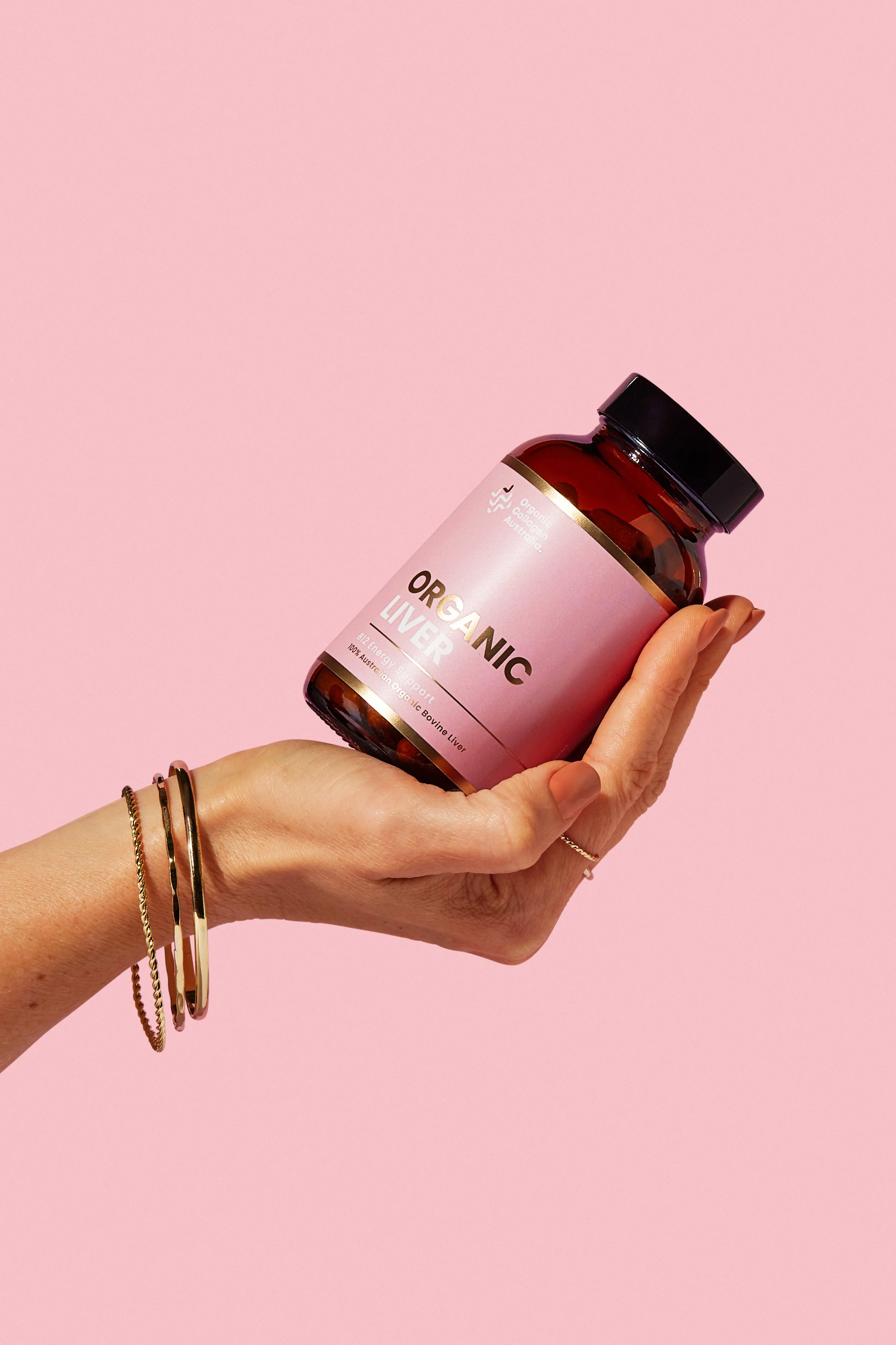 Creative Product Photography for Organic Collagen Australia by April Gillies Photography Studio