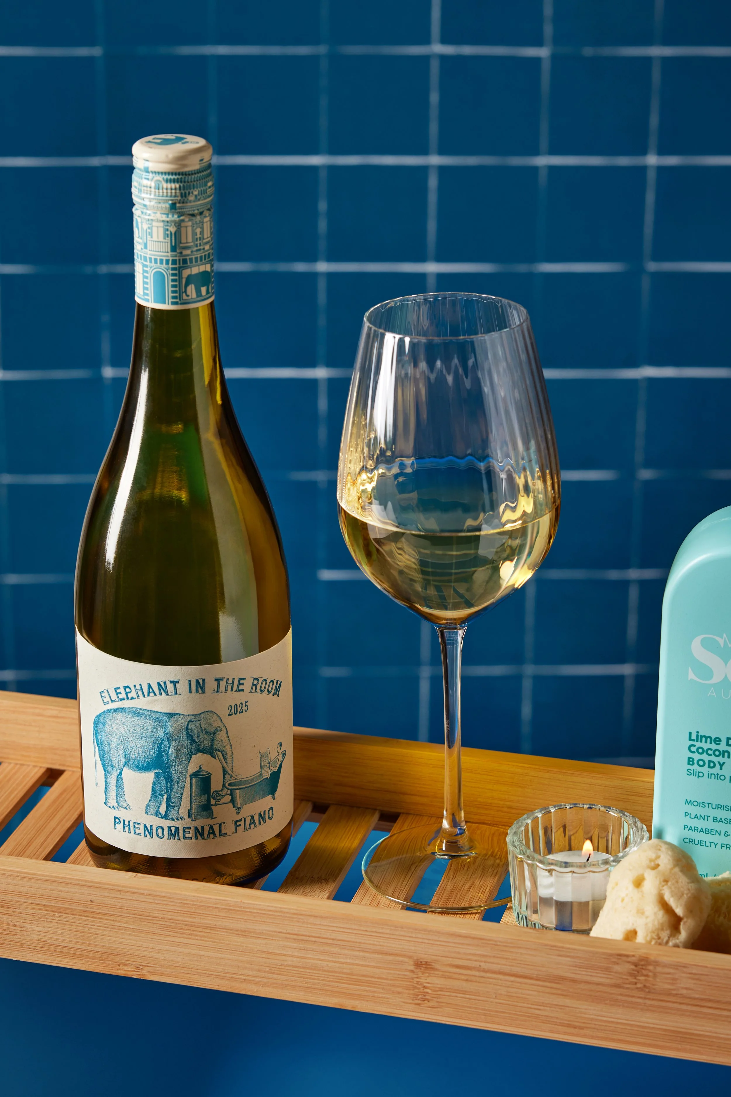 Lifestyle Product Photography for Elephant in the Room by Fourth Wave Wine by April Gillies Photography Studio