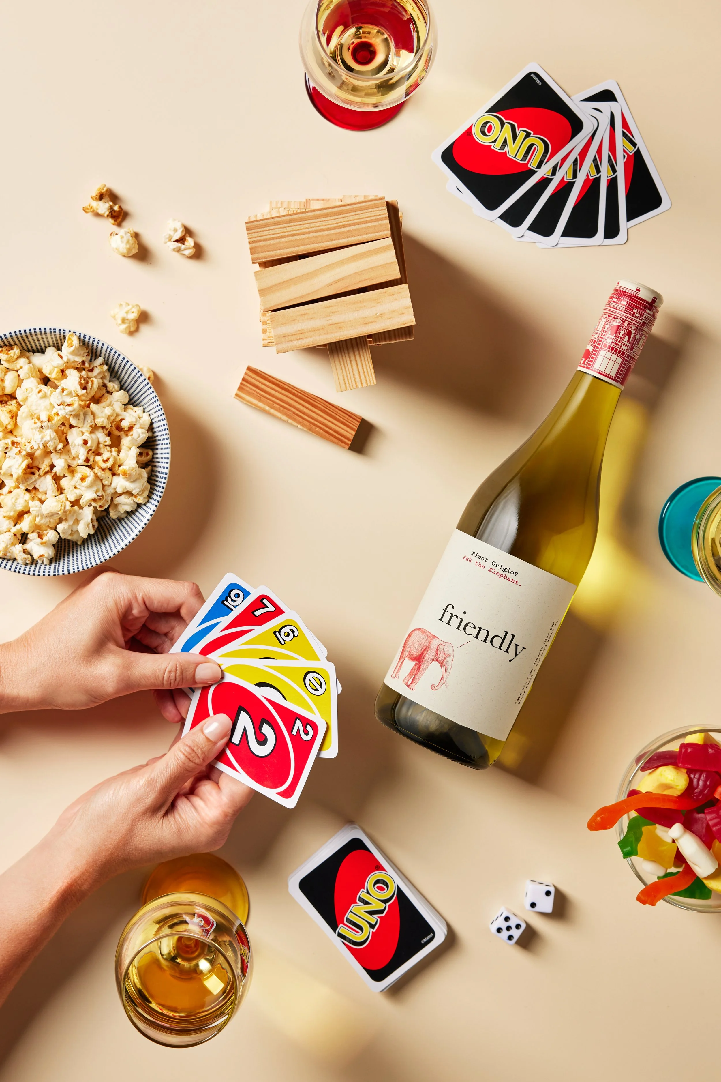 Creative Product Photography for Elephant in the Room by Fourth Wave Wine by April Gillies Photography Studio