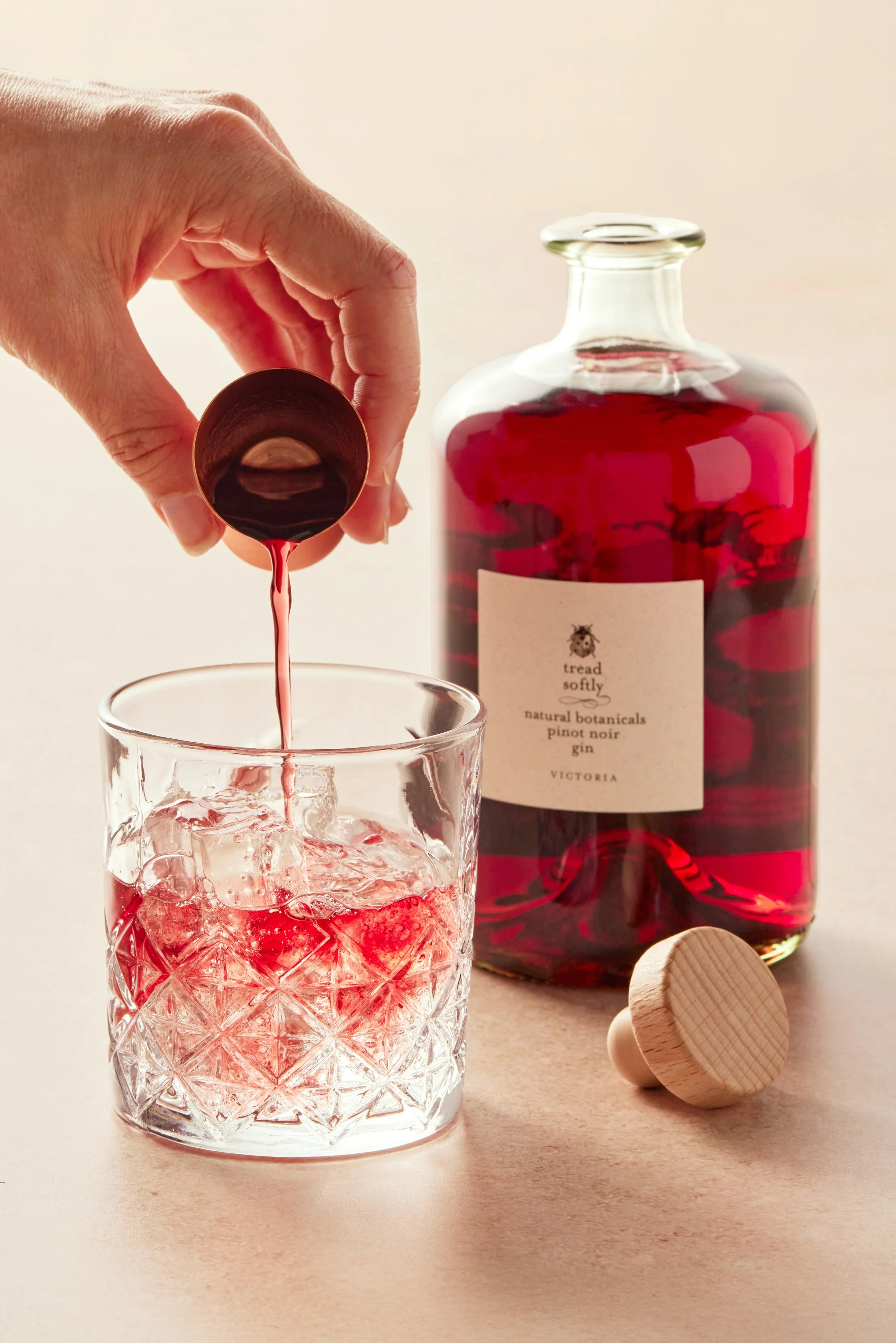 Creative Product Photography for Tread Softly by Fourth Wave Wine by April Gillies Photography Studio