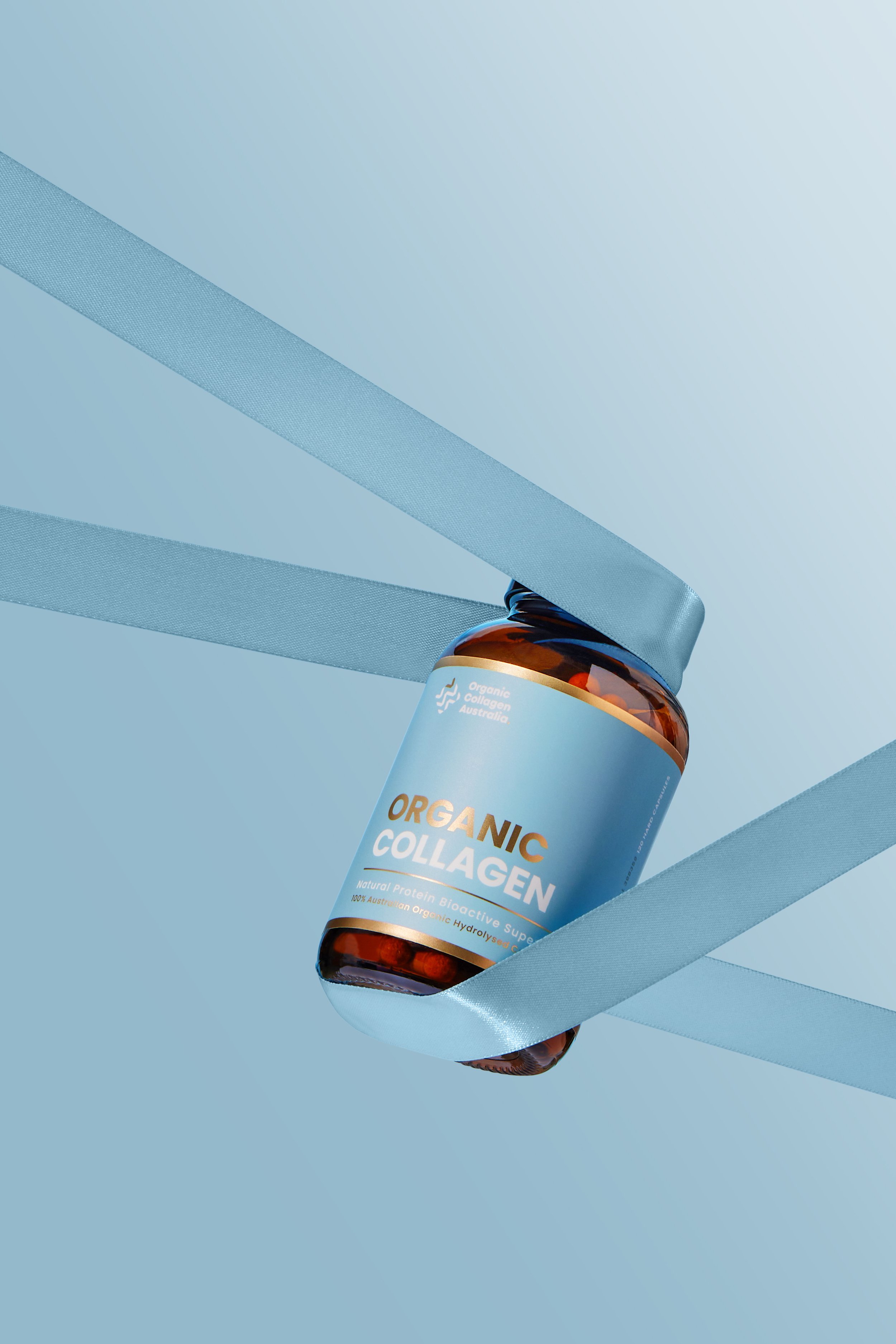 Creative Product Photography for Organic Collagen Australia by April Gillies Photography Studio